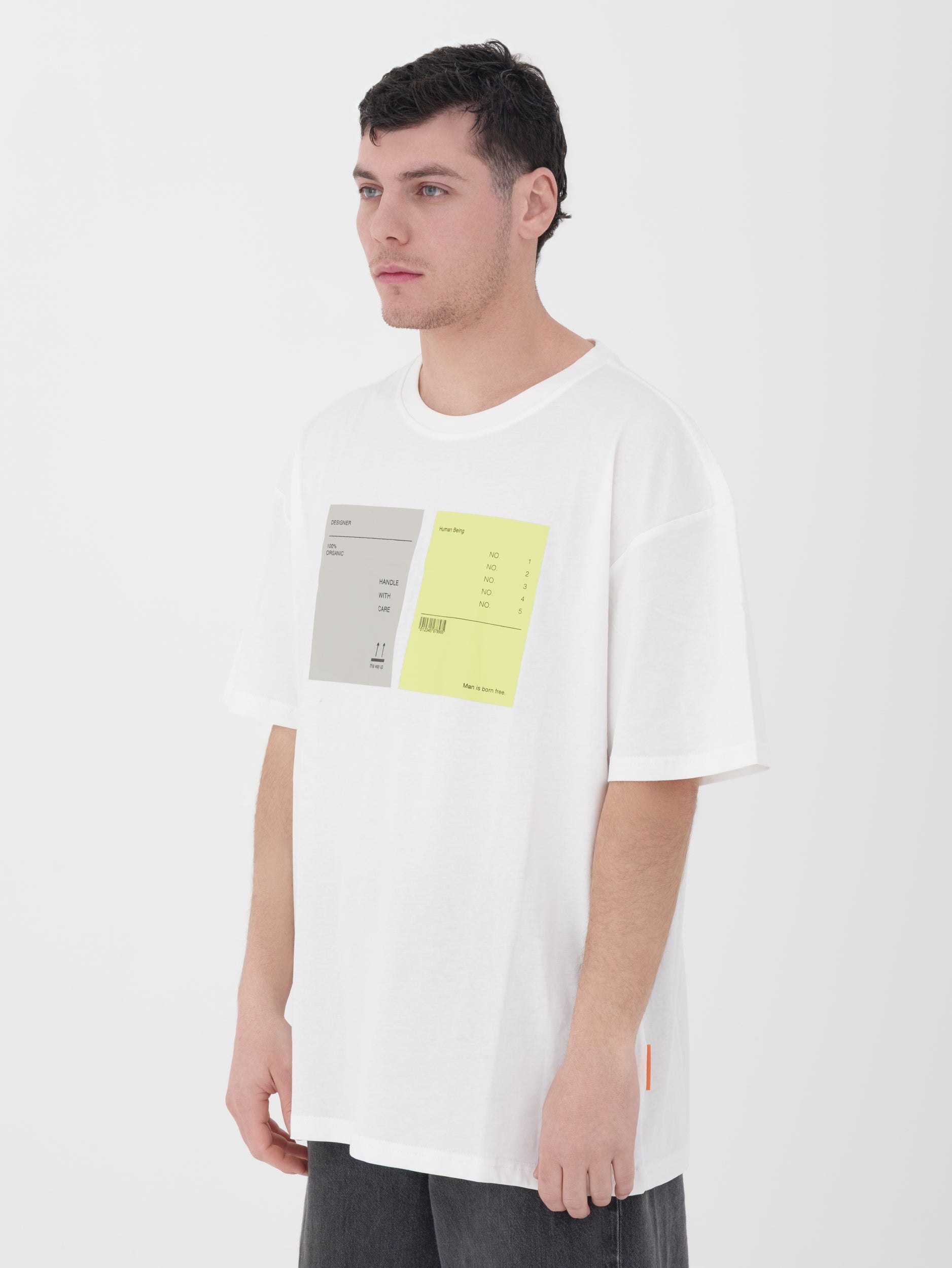 Imperial - t-shirt bianca/ giallo