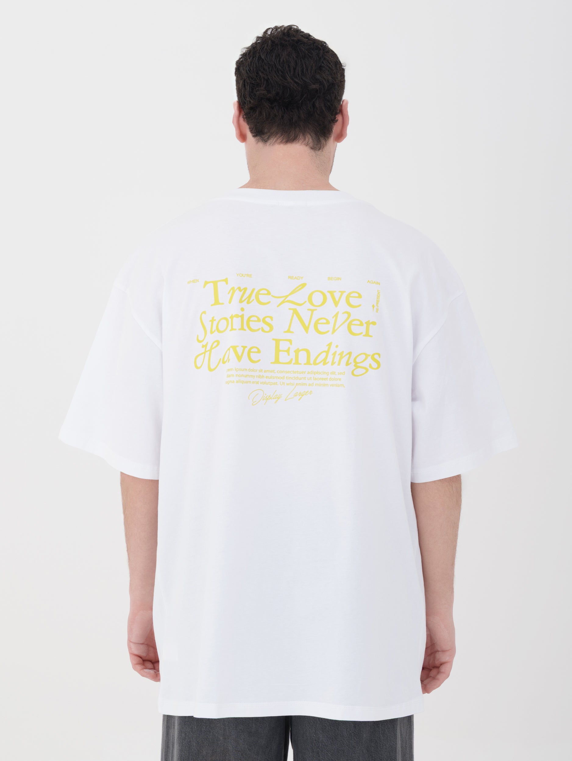 Imperial - t-shirt bianca dettaglio retro