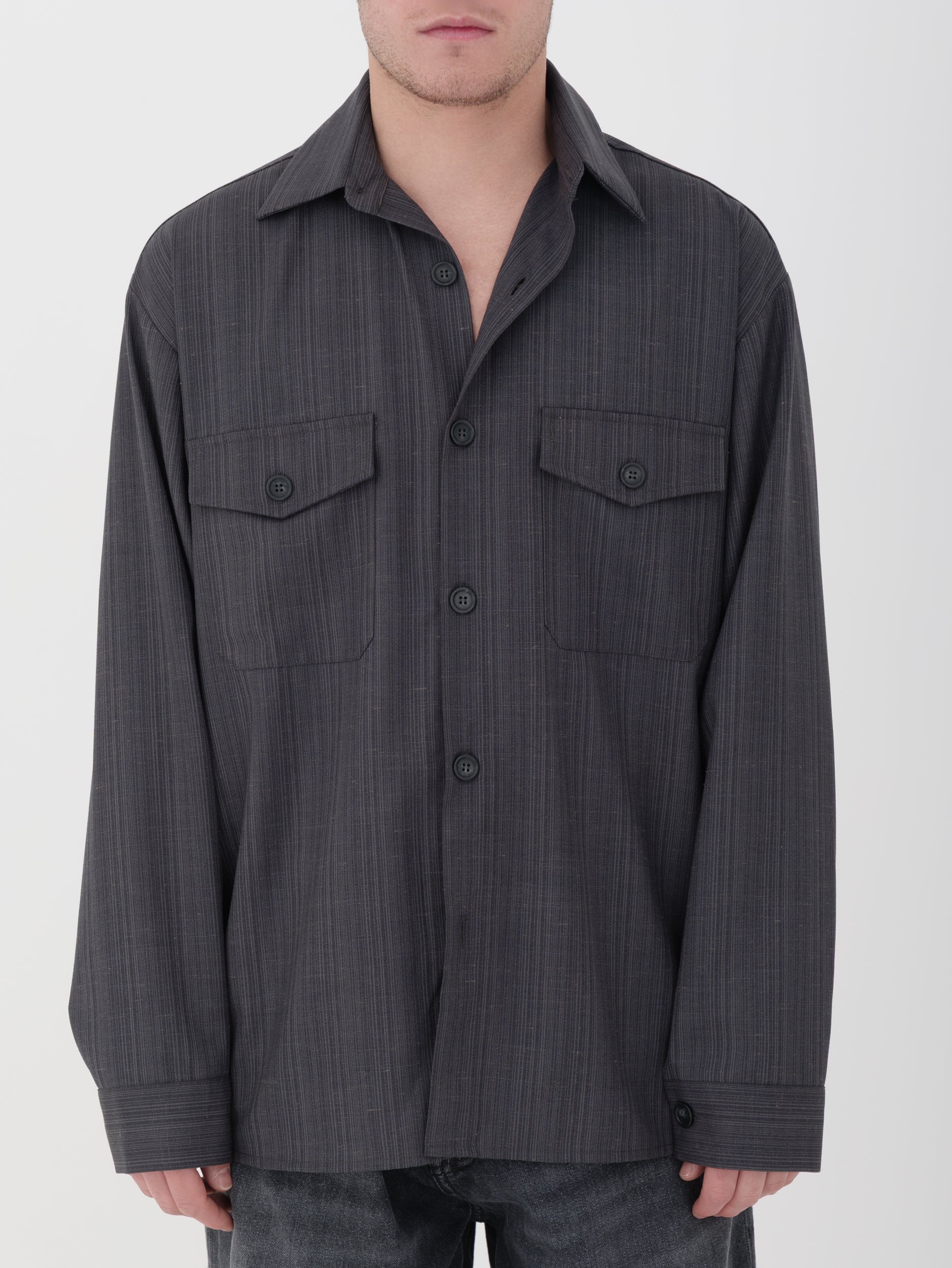 IMPERIAL - camicia over black / gray
