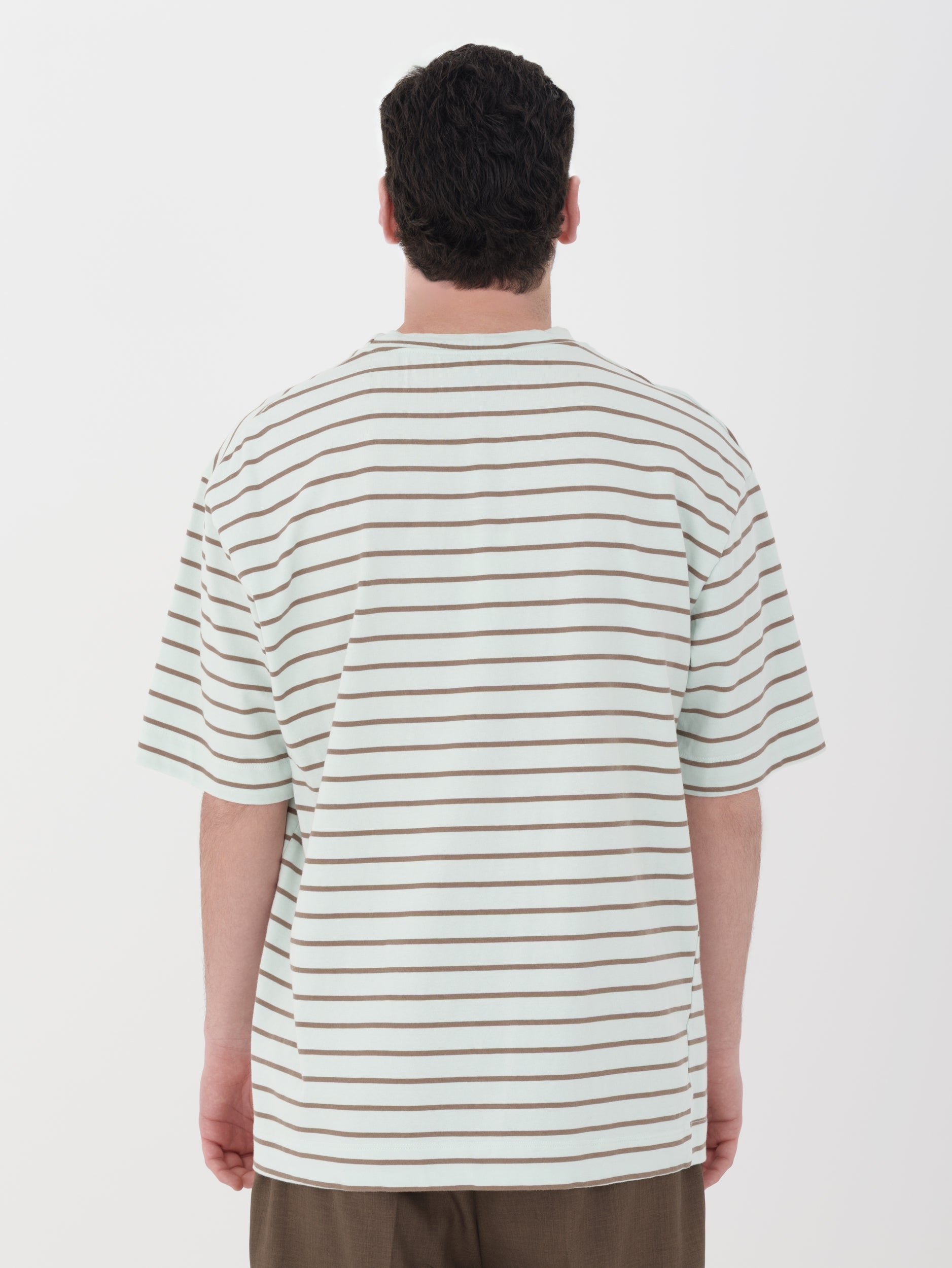 Imperial - t-shirt a righe verde acqua