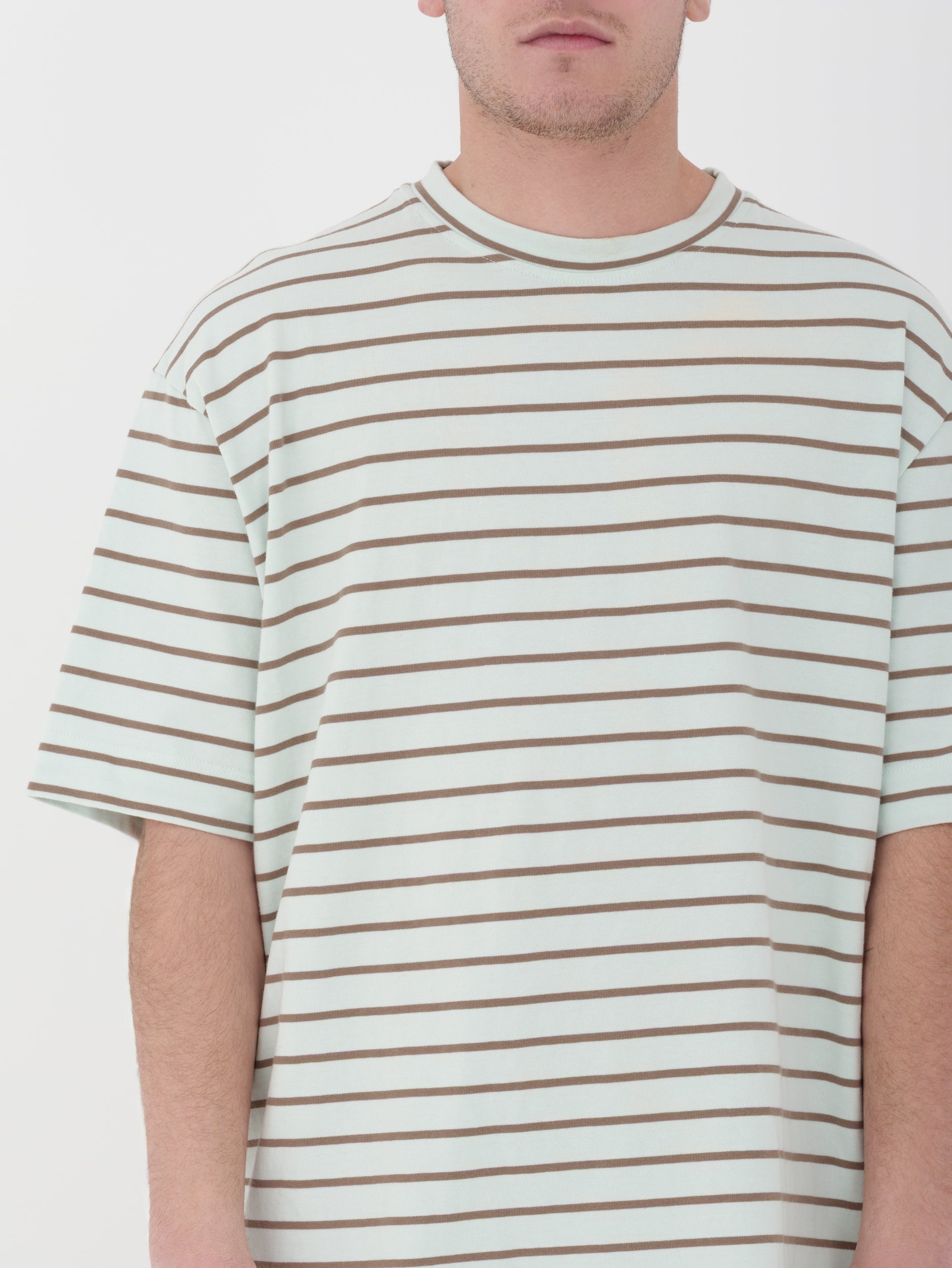 Imperial - t-shirt a righe verde acqua