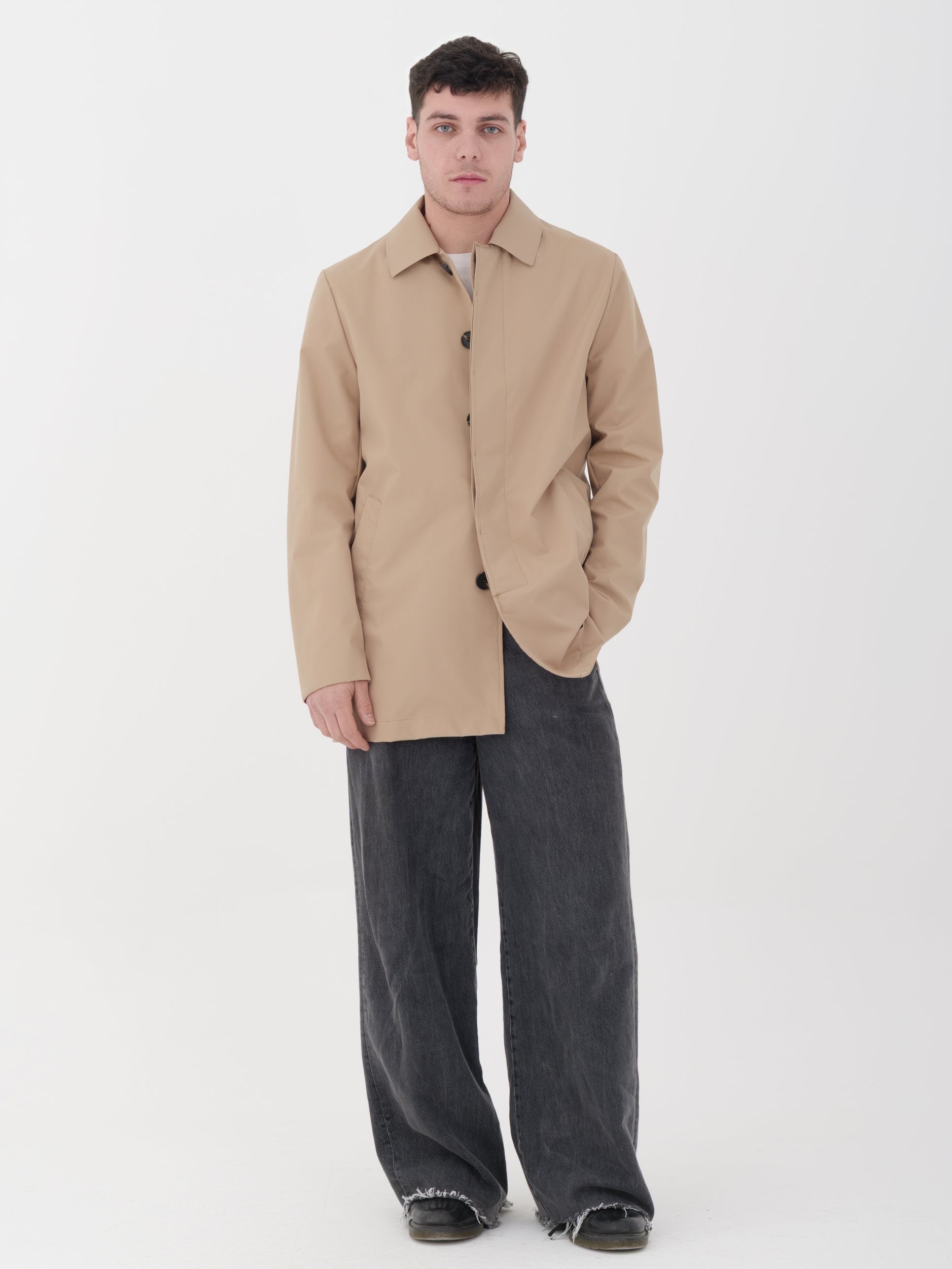 Herman & Sons - Trench tecnico beige