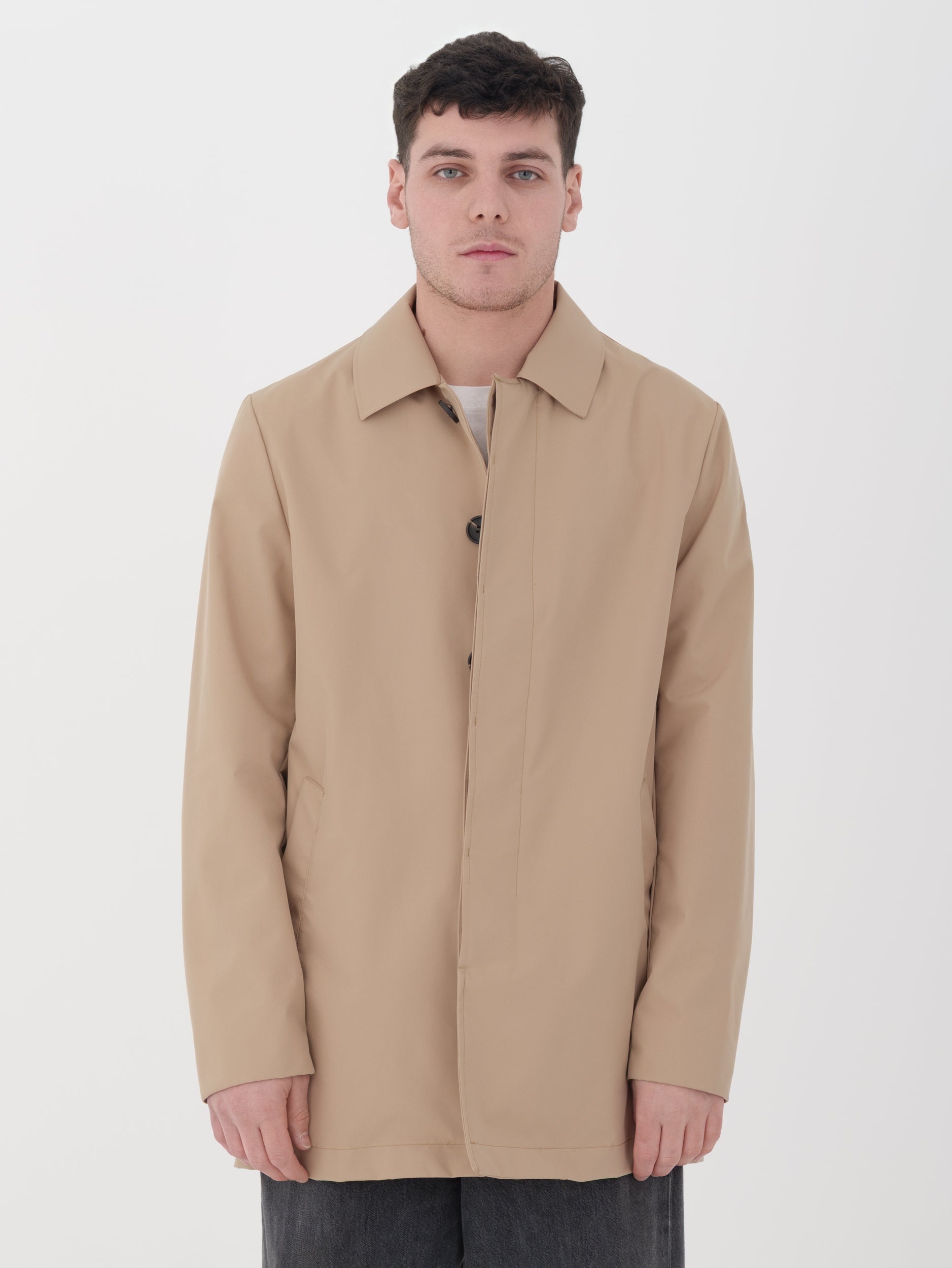 Herman & Sons - Trench tecnico beige