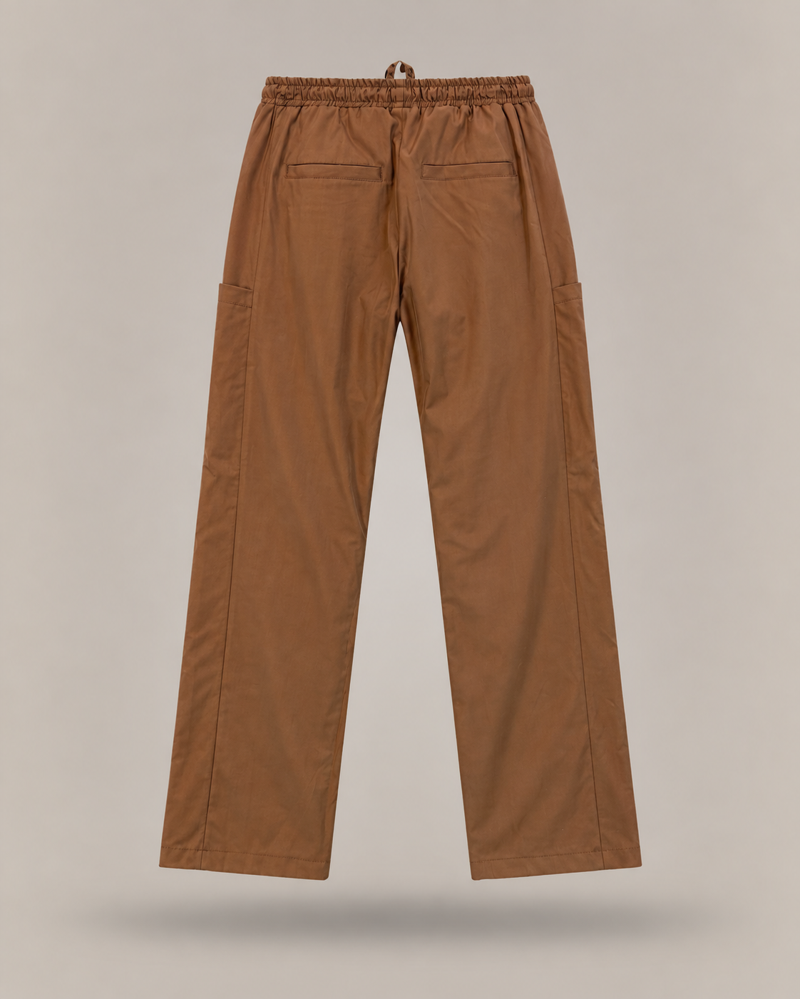 IMPERIAL - pantalone cargo con coulisse marrone