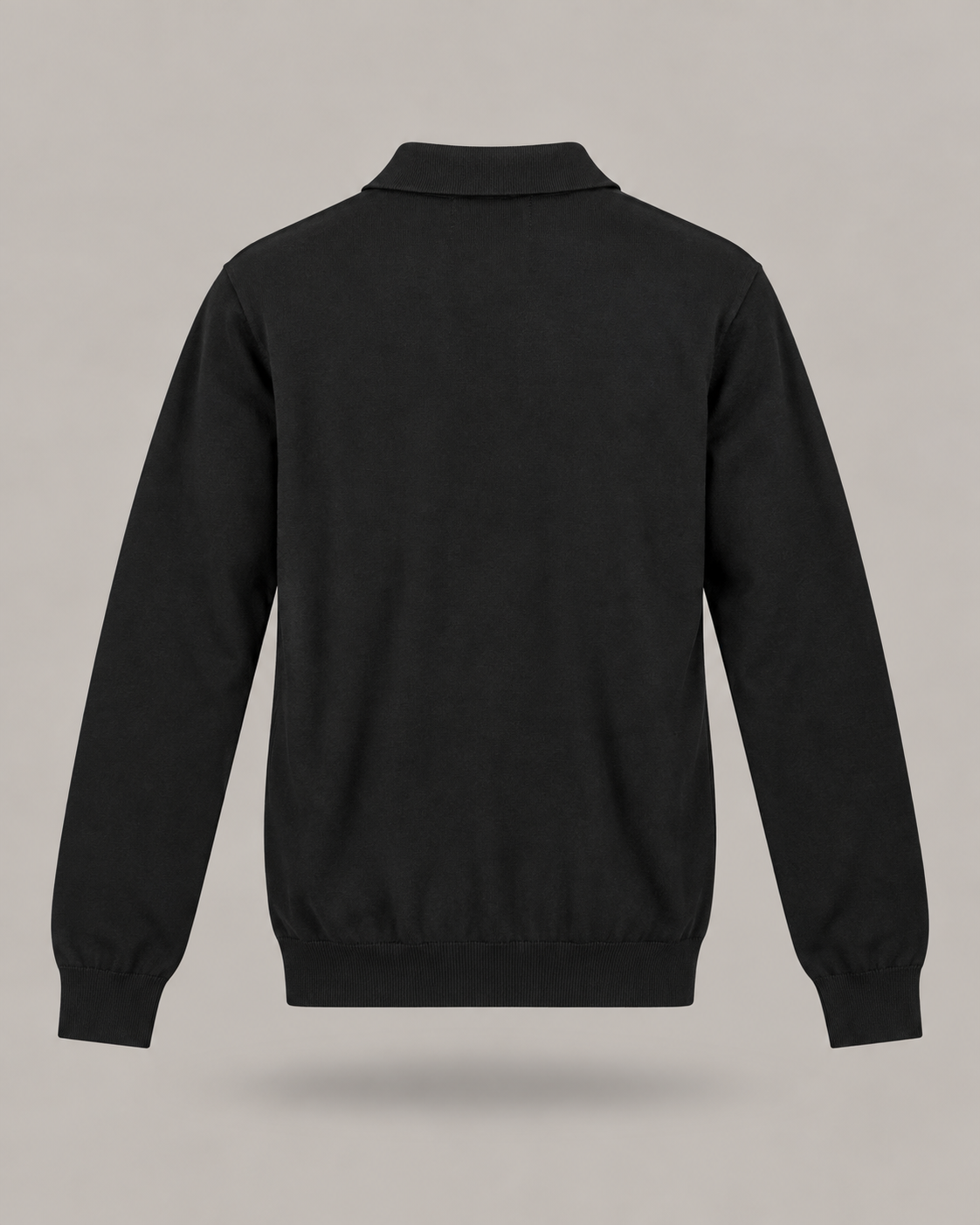 BRUNO LEONI - pullover nero in viscosa con cerniera