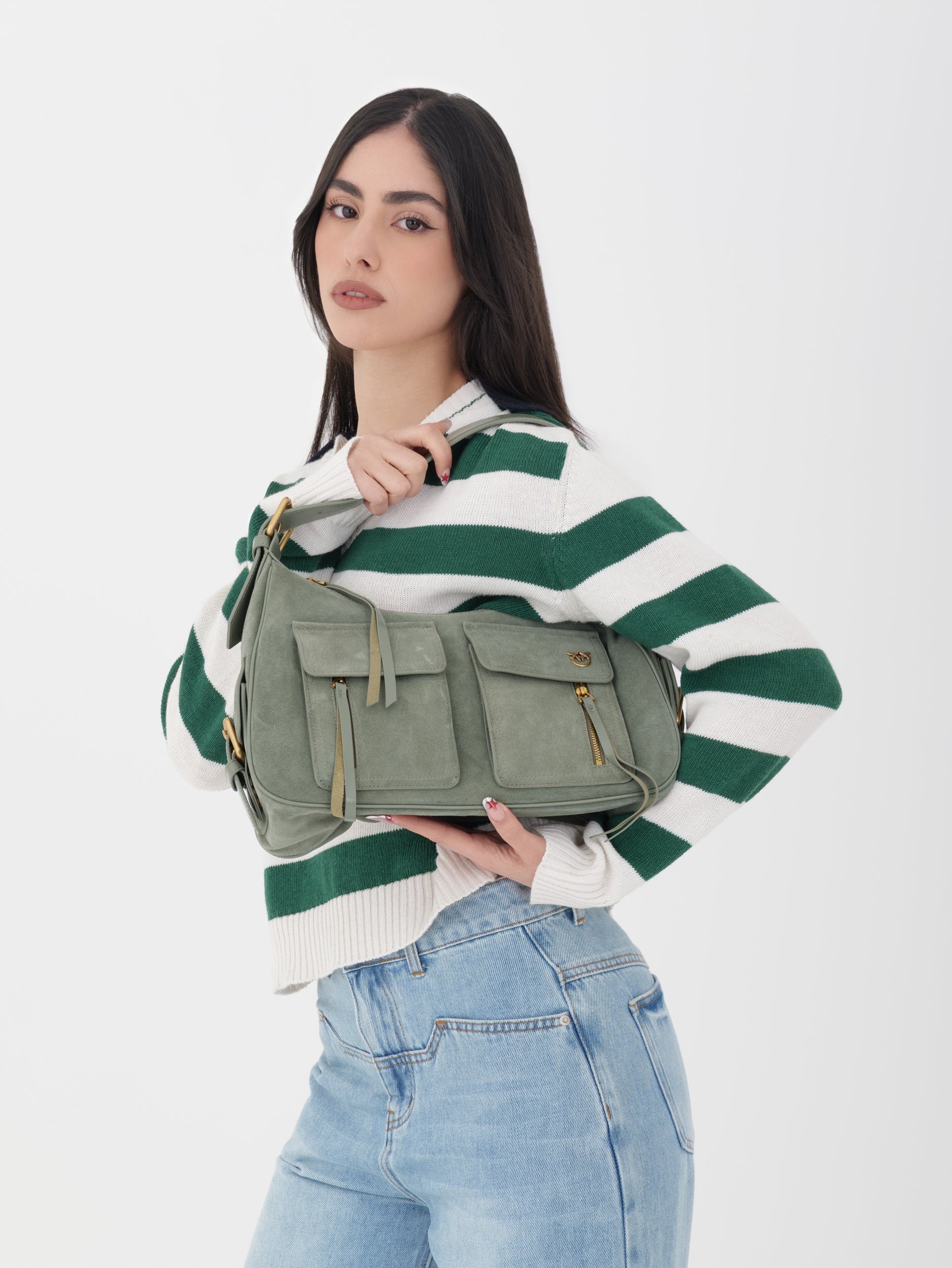 Pinko
Borsa a mano - smoke grey/ antique gold