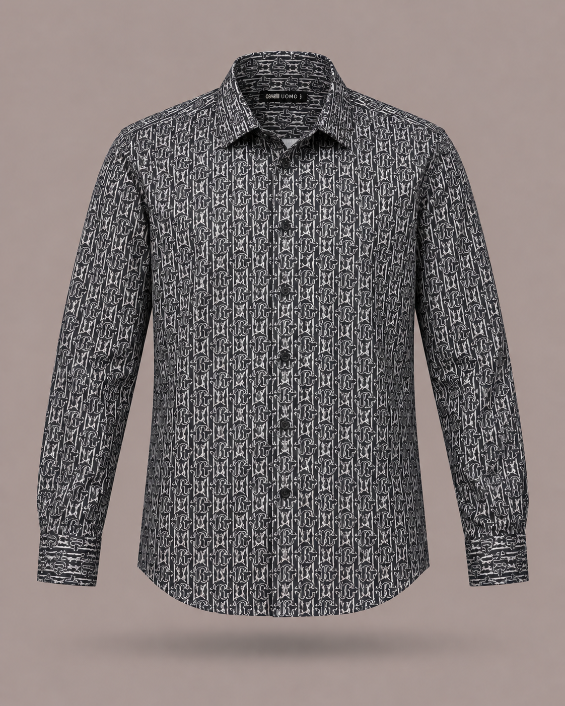 CAVALLI UOMO - camicia monogramma