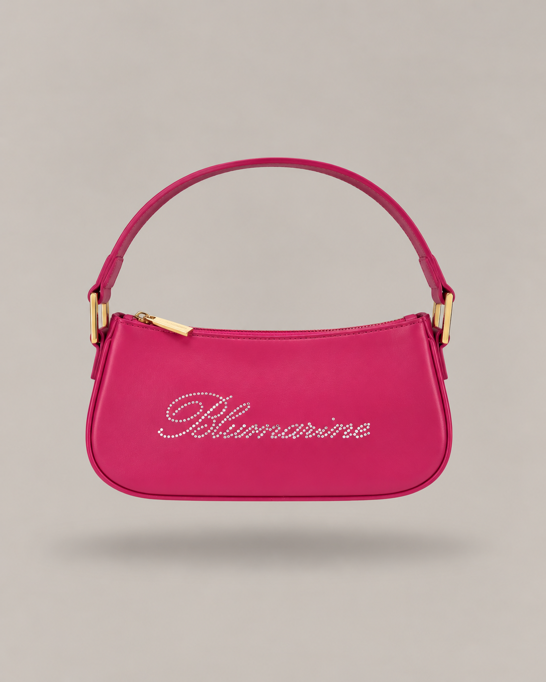 BLUMARINE - borsa a spalla nera in pelle