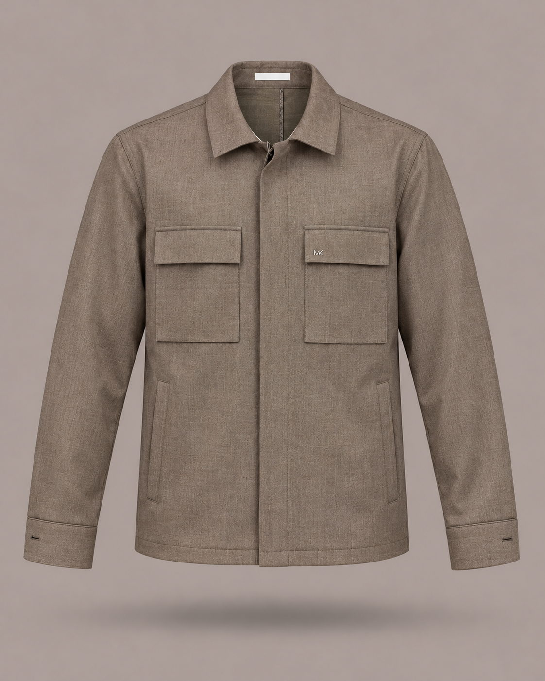 MICHEAL KORS - Giacca camicia tortora
