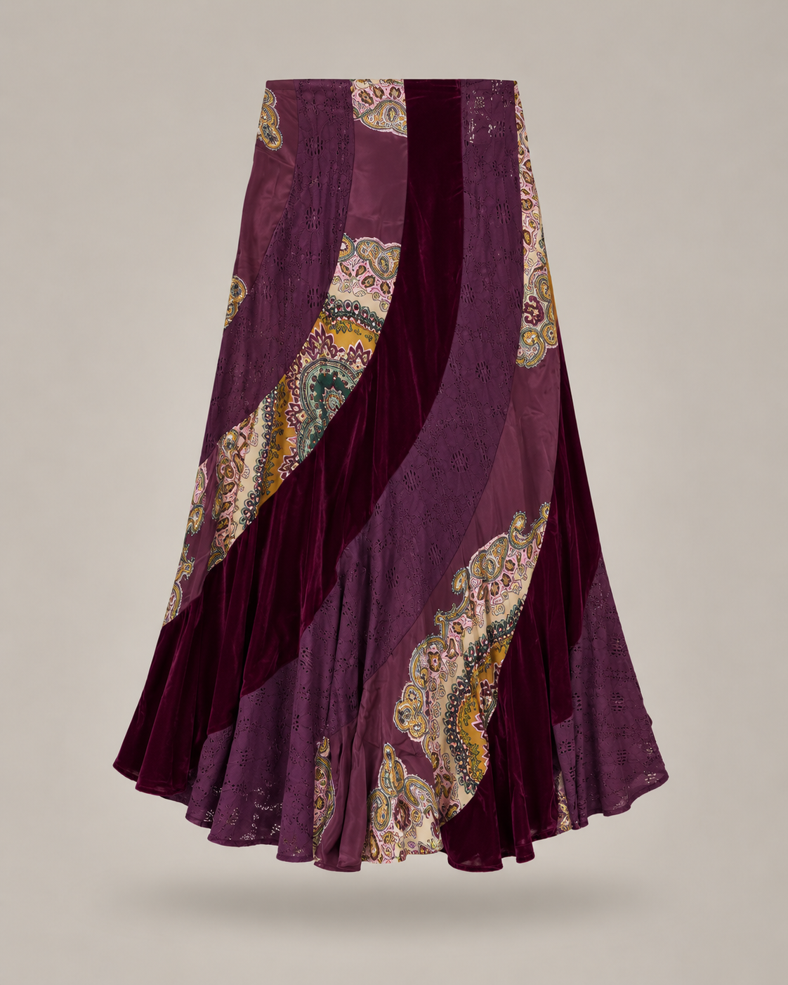 DIXIE - Gonna Maxi Patchwork Bordeaux