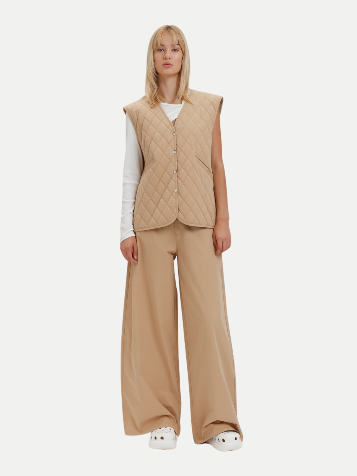 Maxi gilet trapuntato Weili Zheng