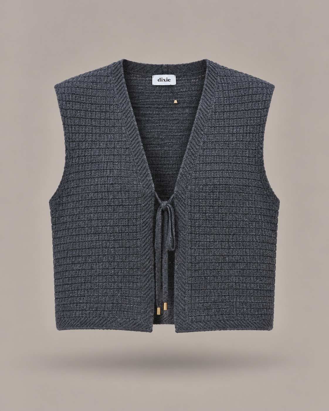 DIXIE - Gilet Knit Grigio