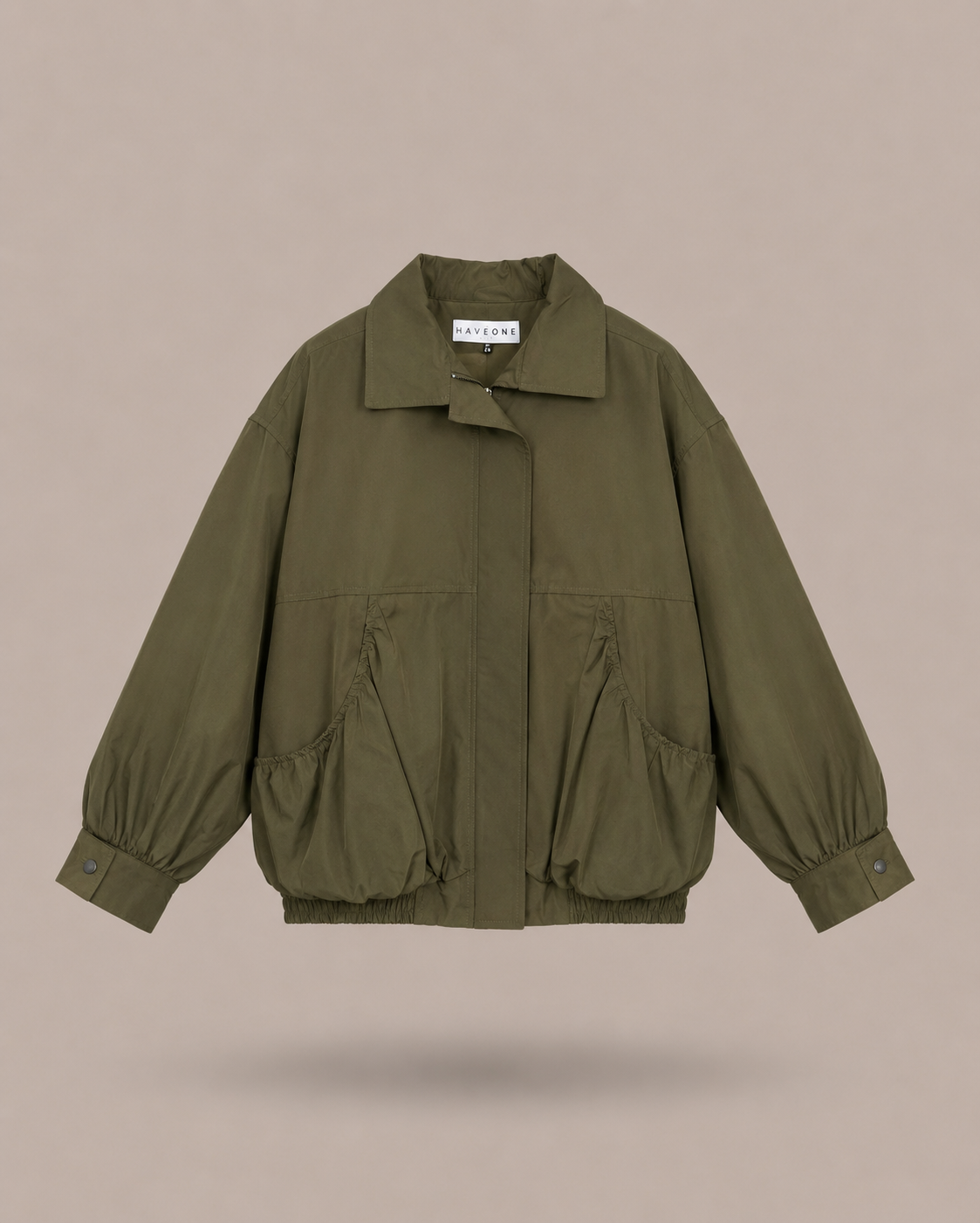 HAVEONE - bomber oversize verde militare