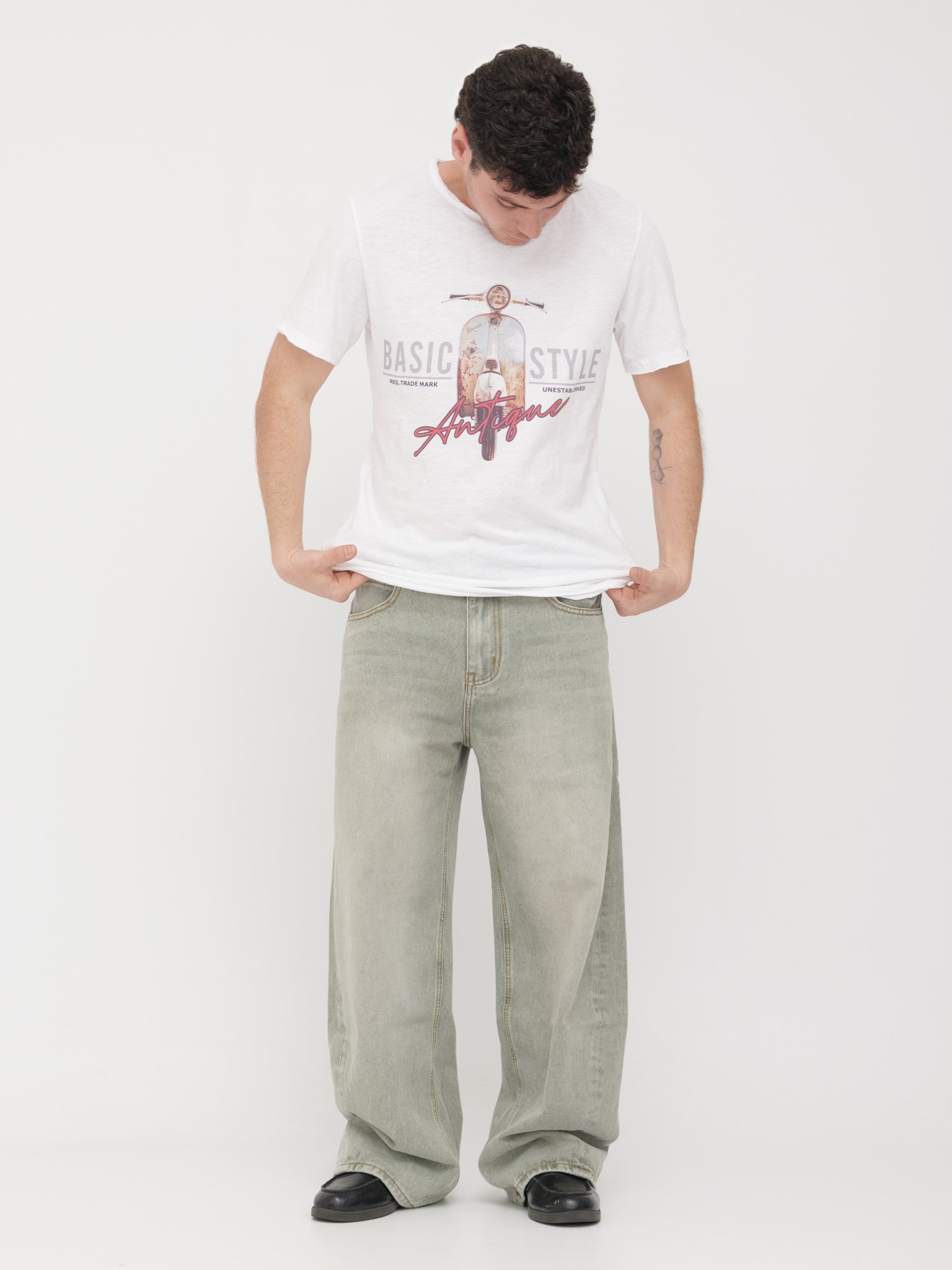 IMPERIAL - t-shirt white con stampa
