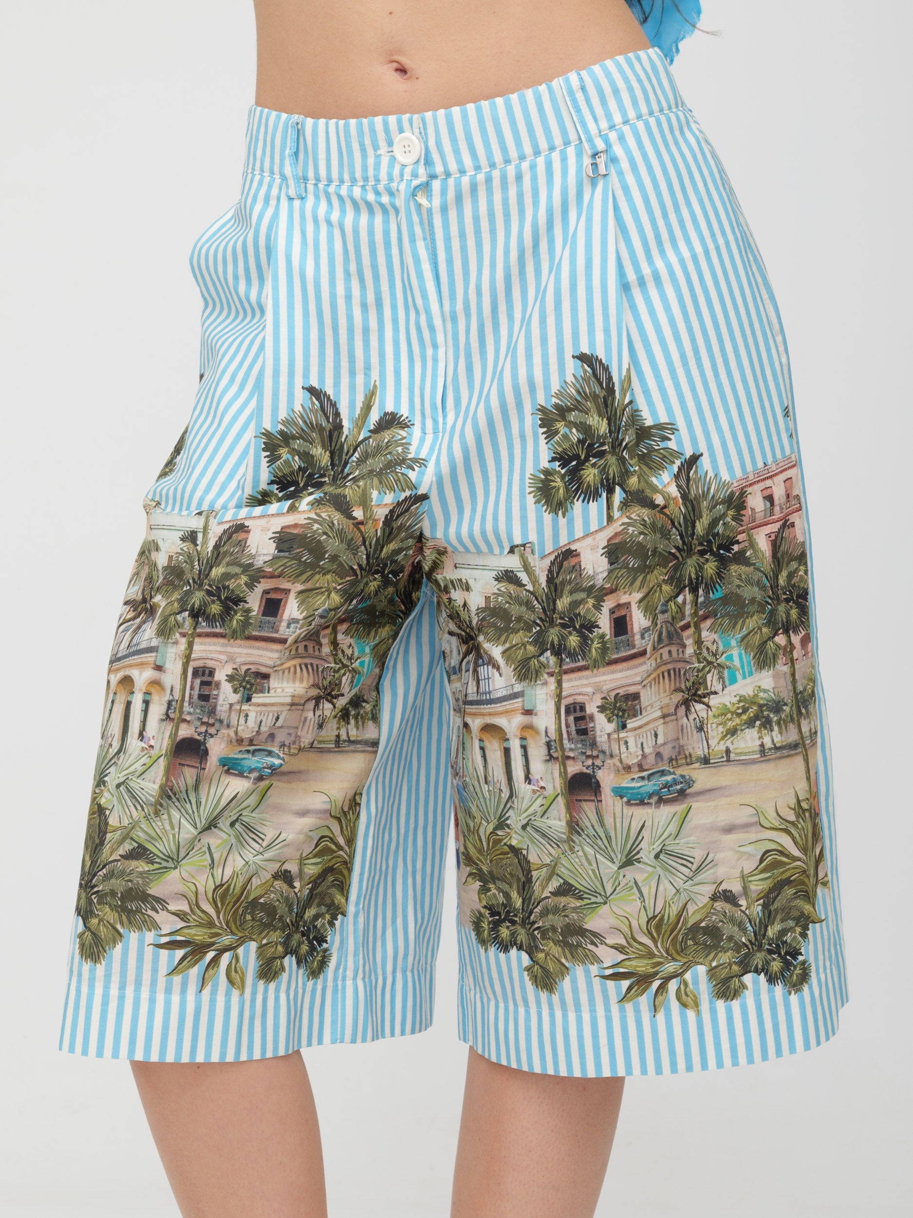 DIXIE - shorts bermuda con stampa tropicale