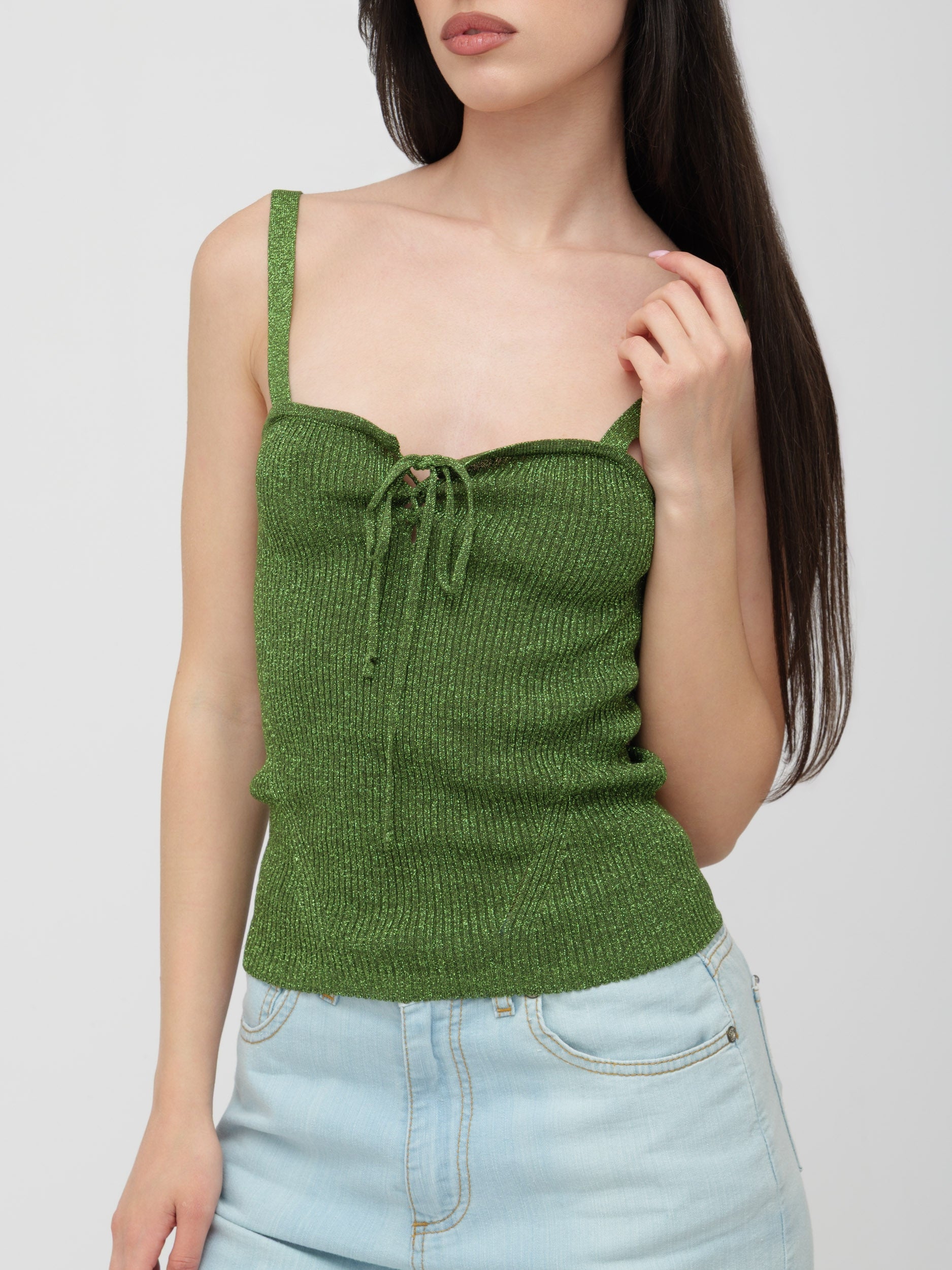 LUI-JO - top corto in maglia