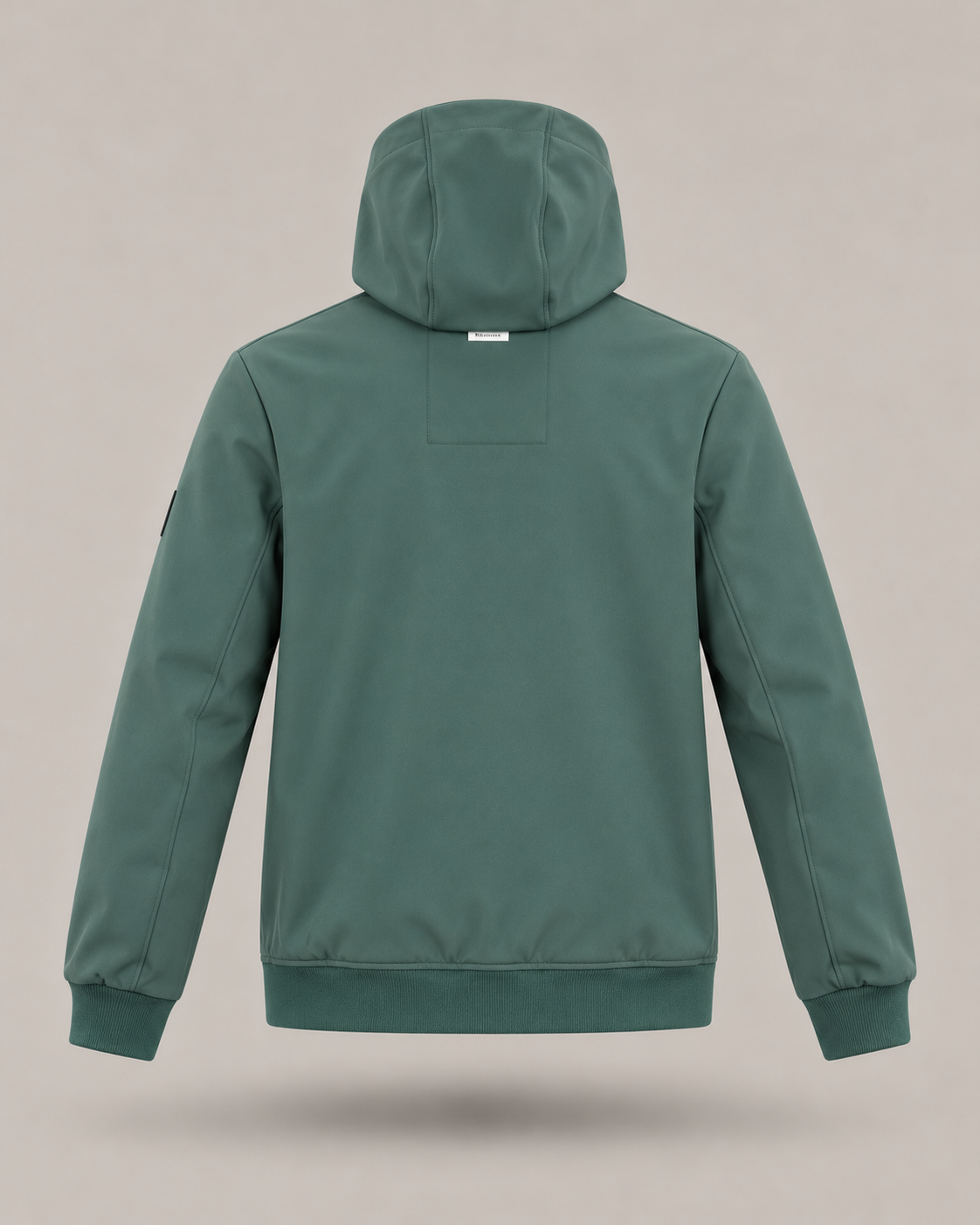 REFRIGUE - Giacca verde con cappuccio e chiusura zip