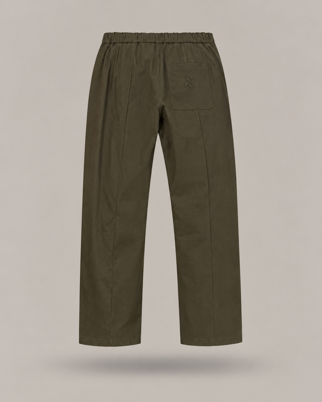 IMPERIAL - pantalone wide leg verde oliva