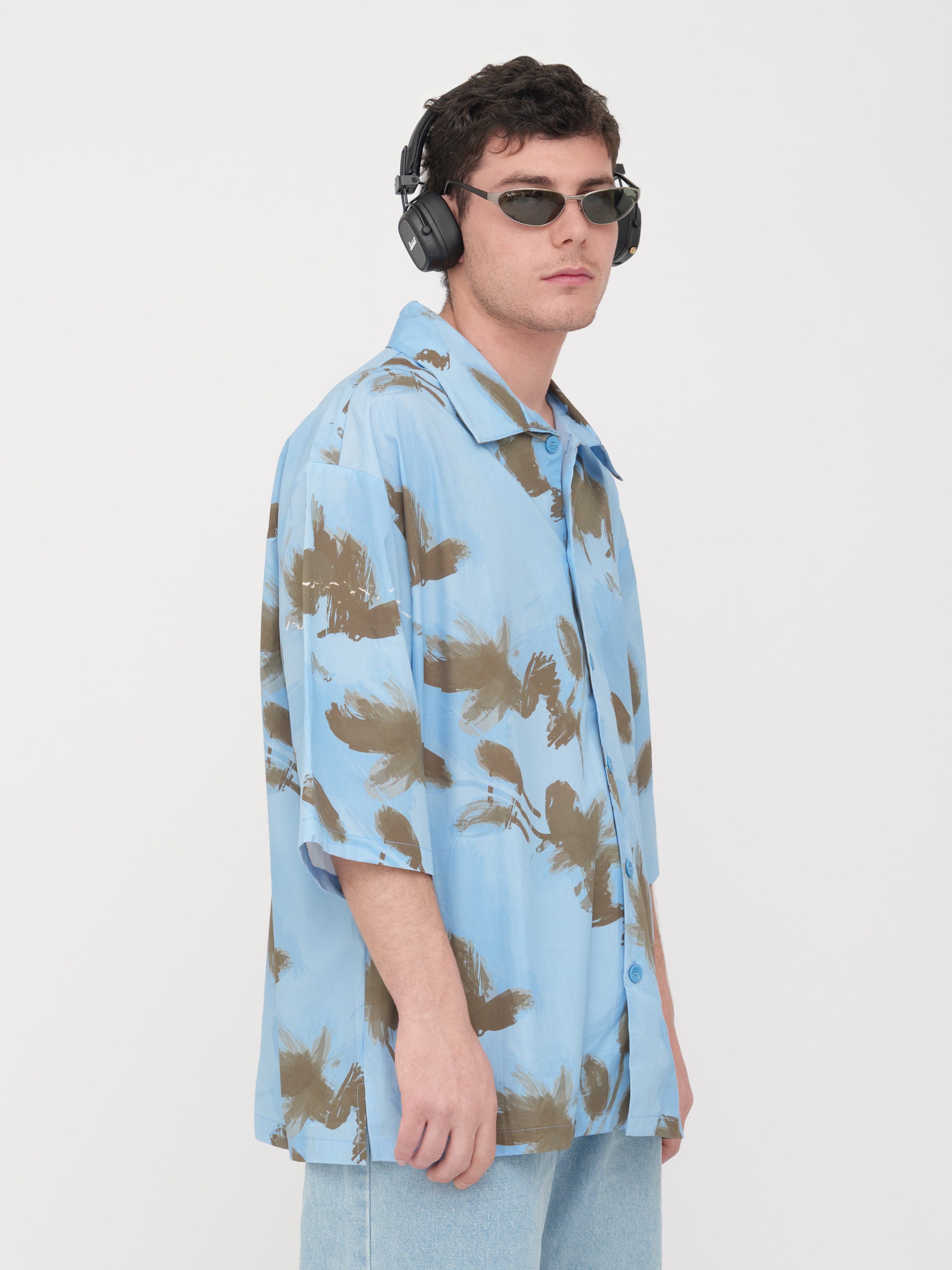 IMPERIAL - Camicia fantasia blue/ black