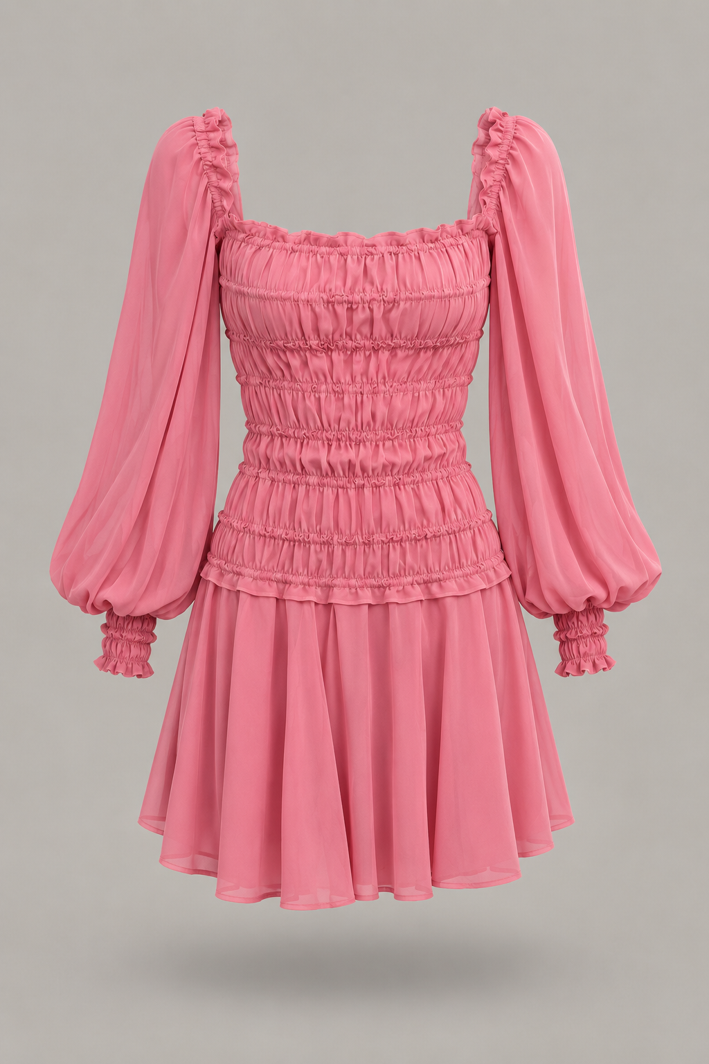 BLUMARINE - Mini dress con corpetto smock