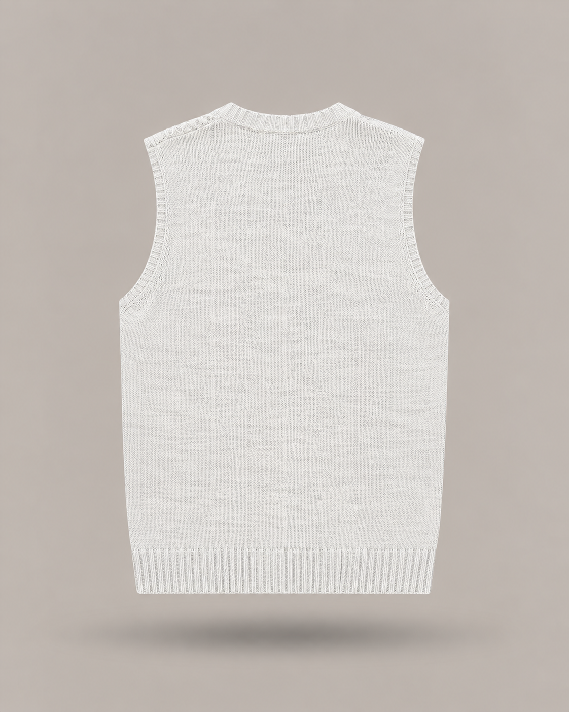 IMPERIAL - gilet grigio lavorazione a trecce