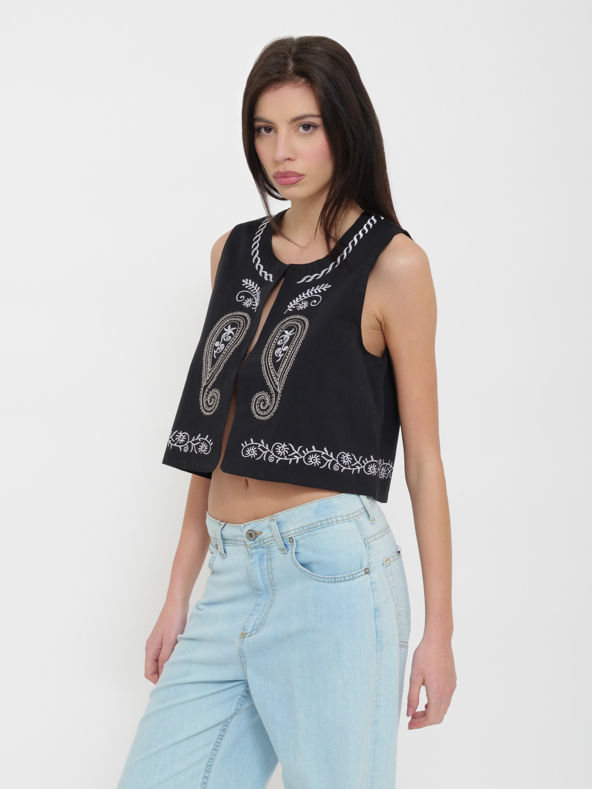 Gilet dettaglio cuciture Dixie