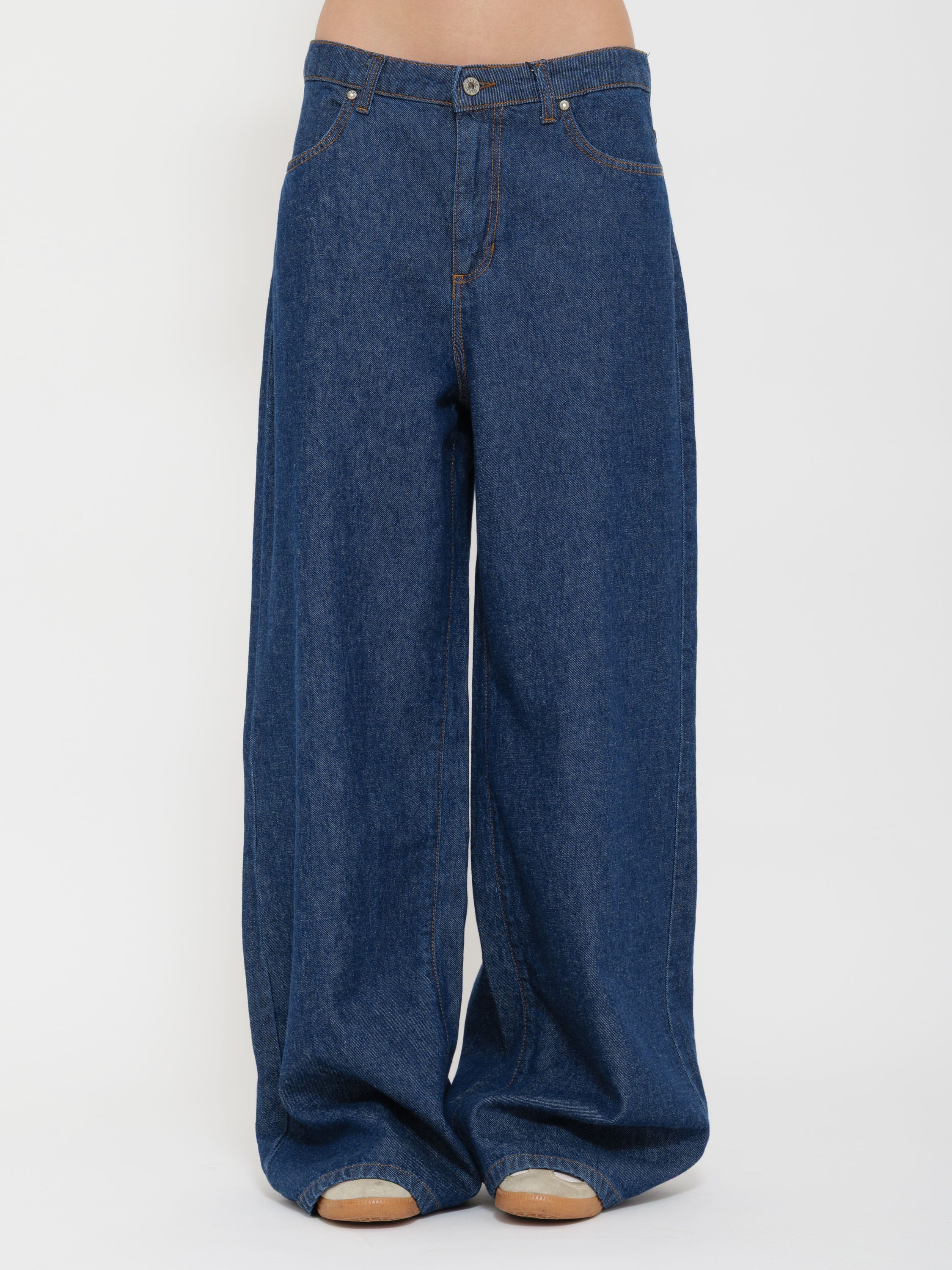 Jeans vita bassa blu Dixie