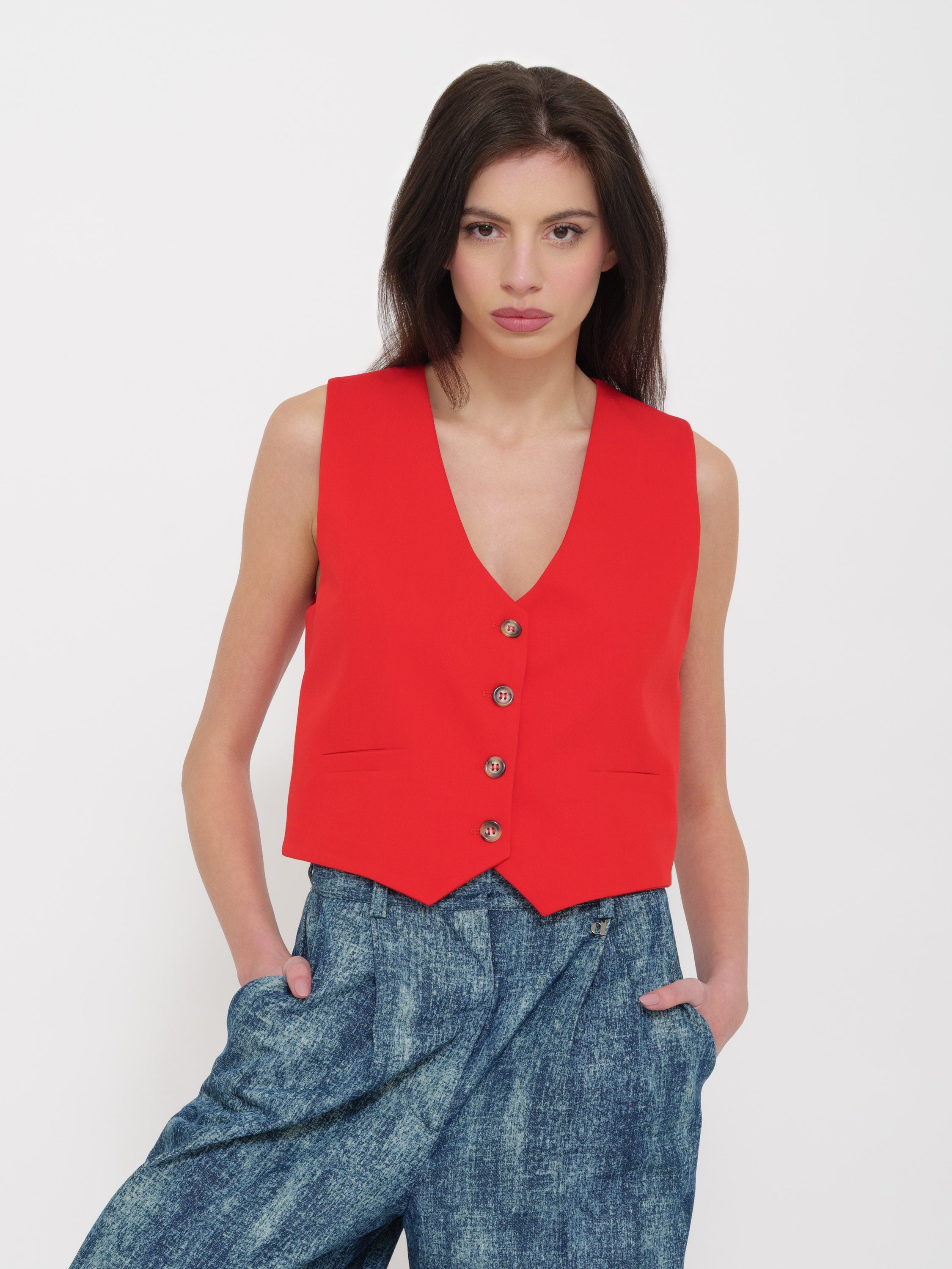 Gilet dixie rosso