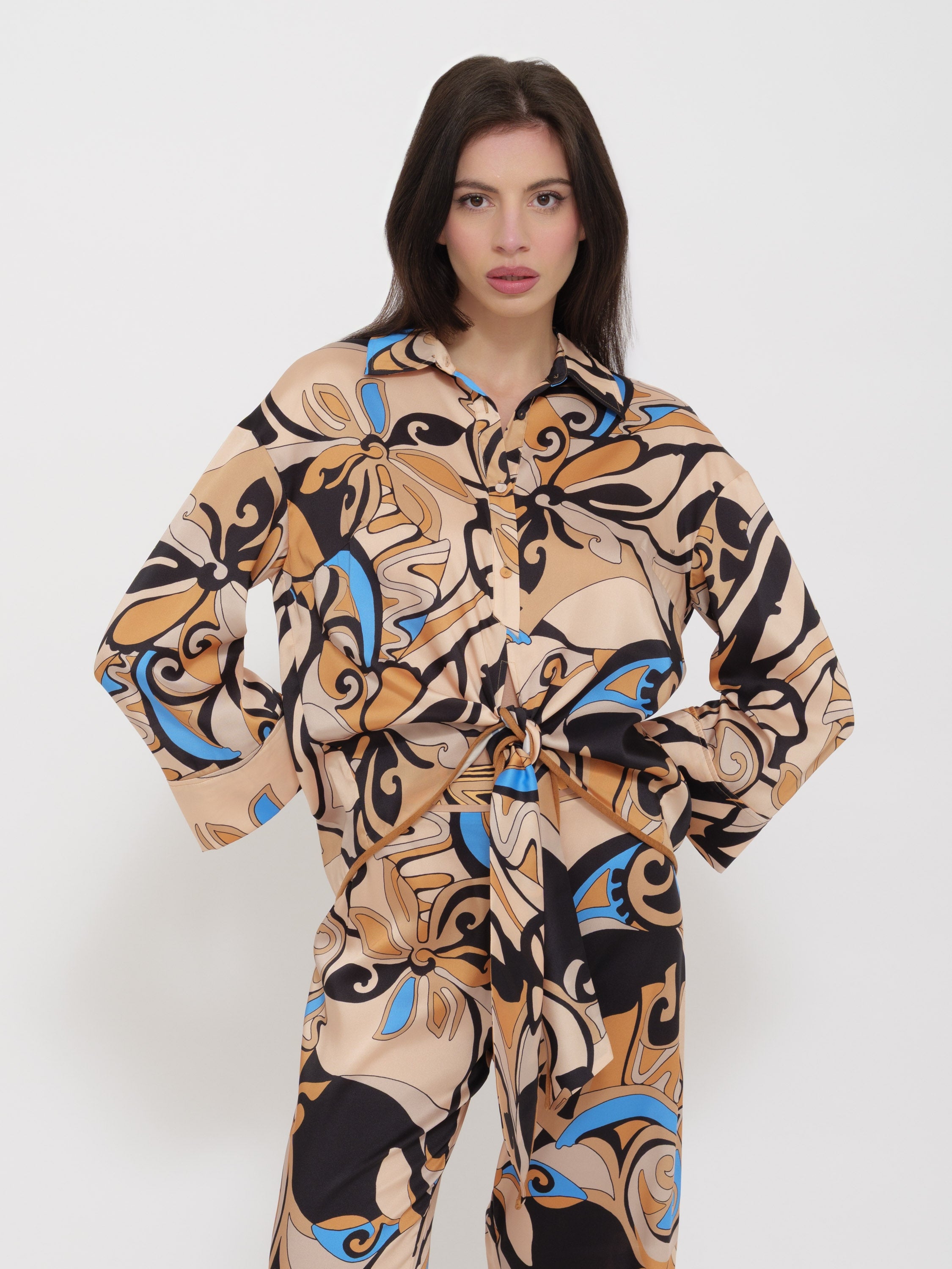 Camicia fantasia crop Dixie