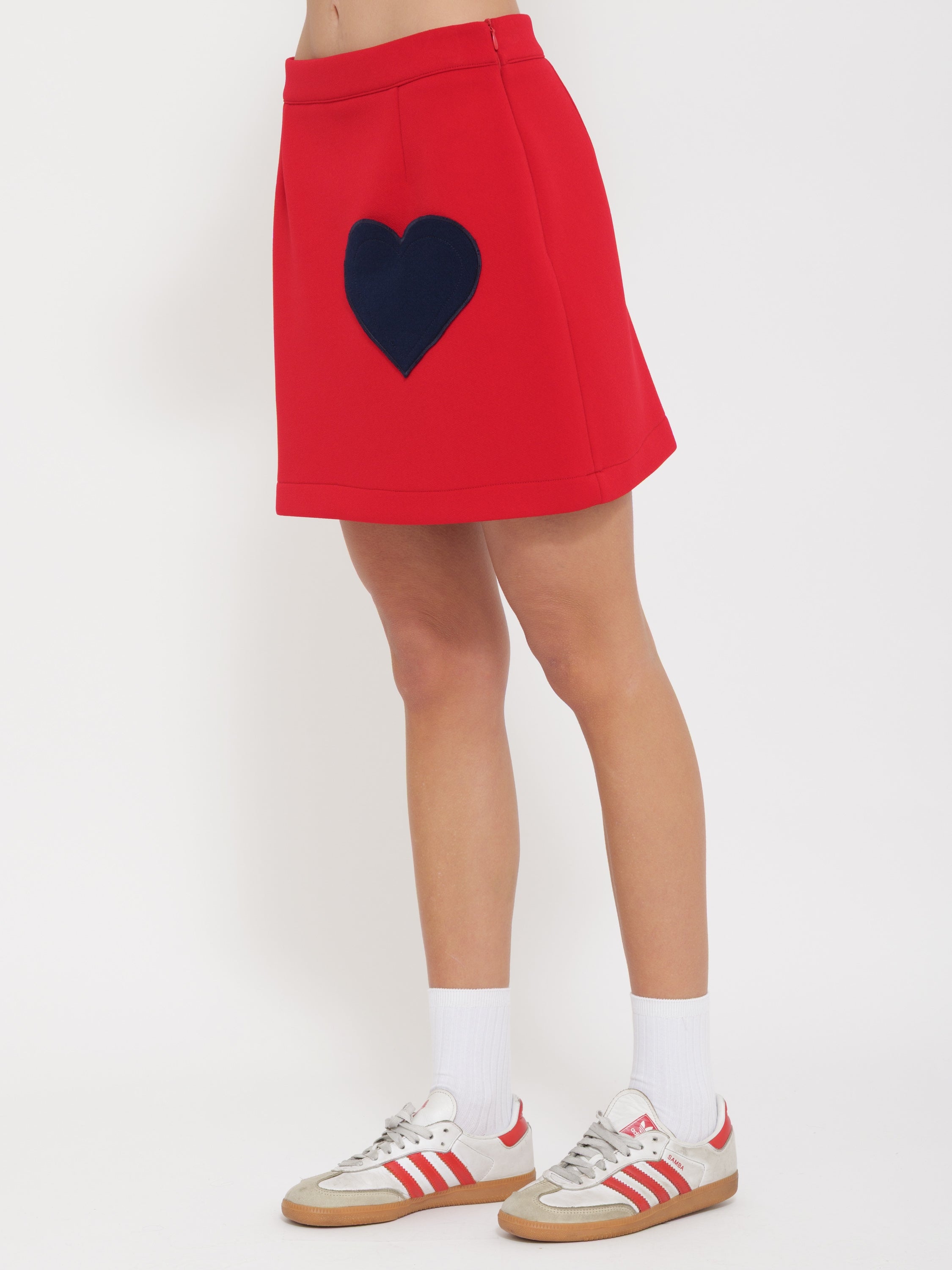 Mini gonna dettaglio cuore dixie