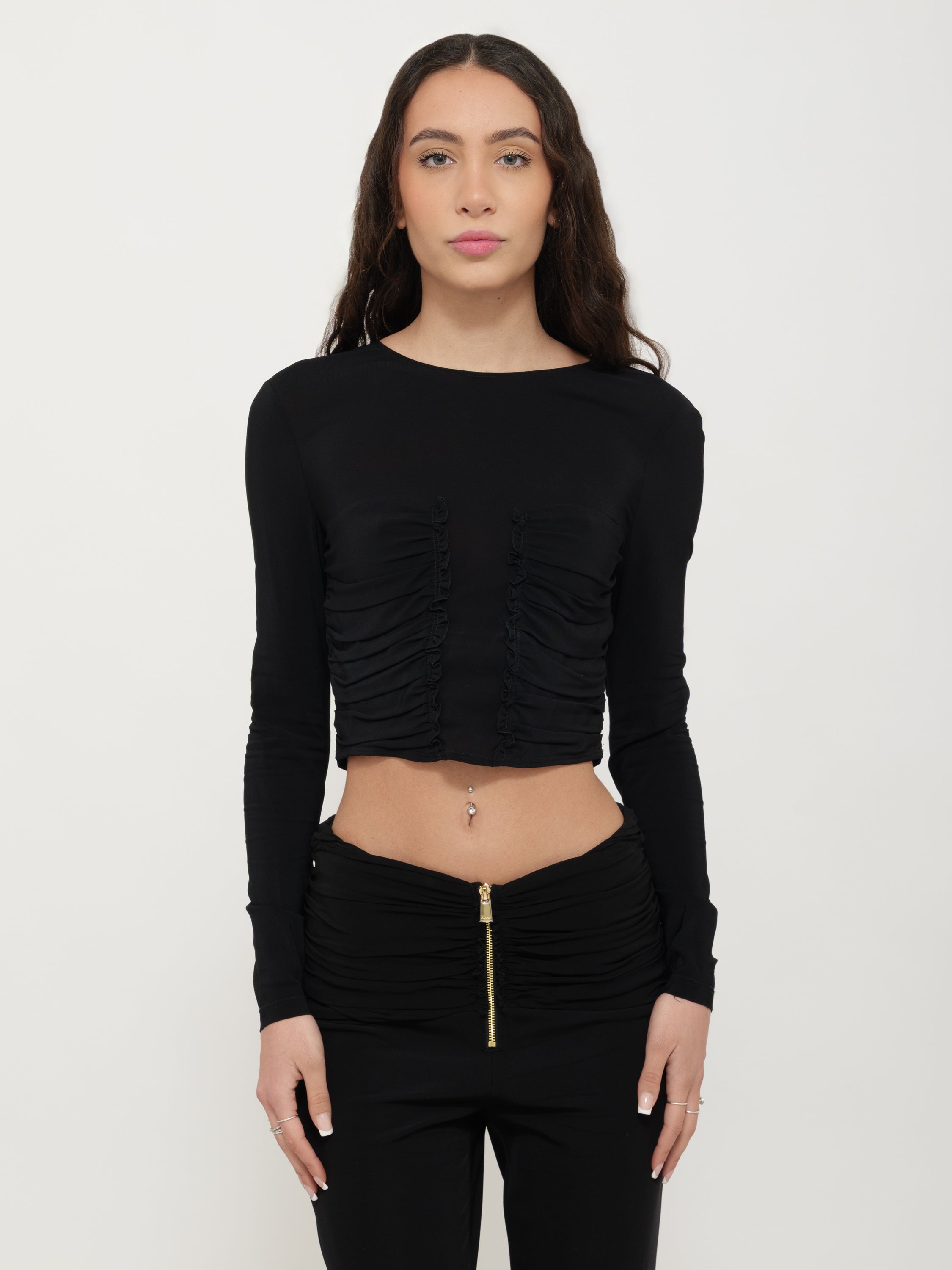 Maglia trasparente dettaglio avanti pinko