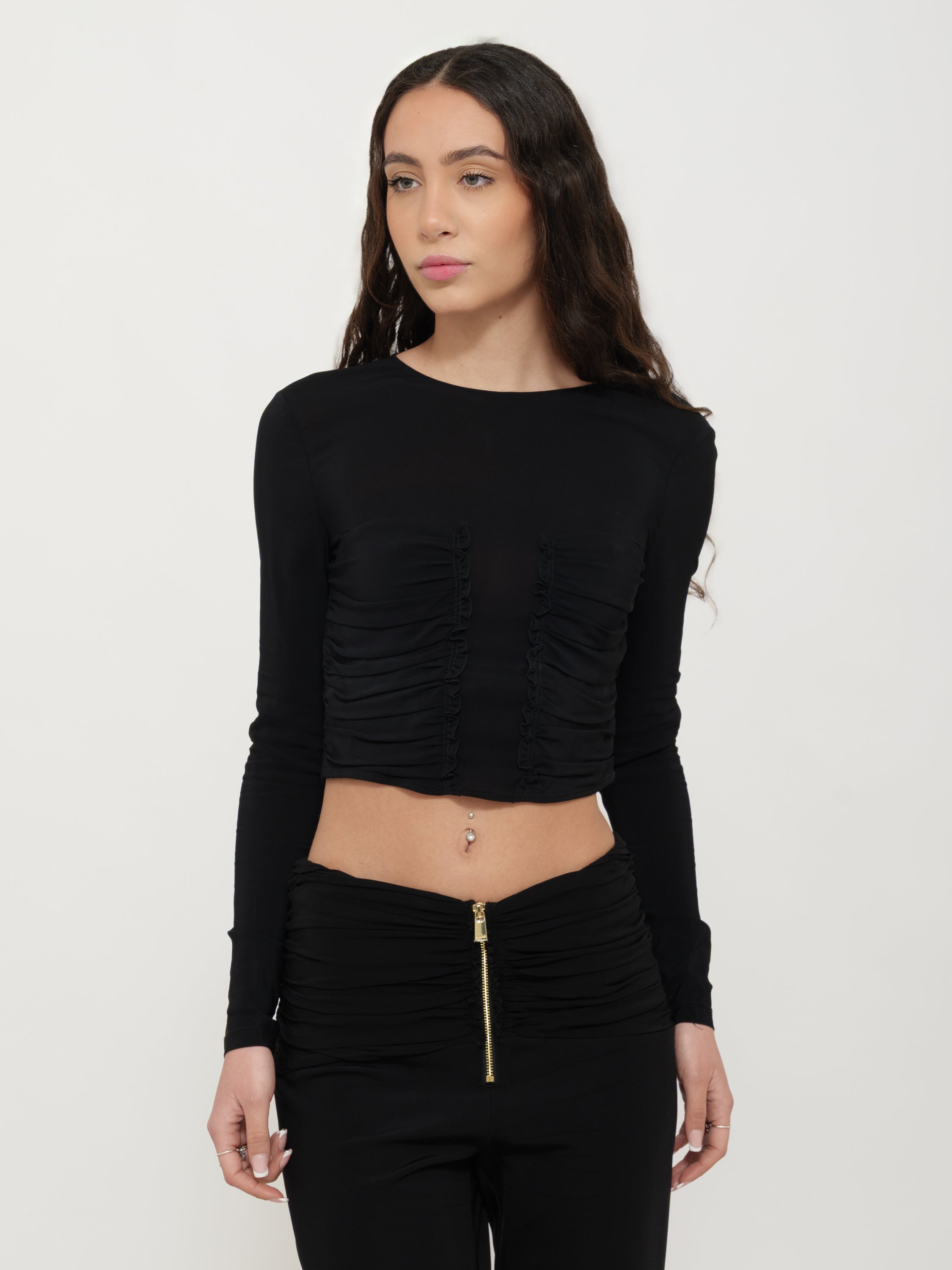 Maglia trasparente dettaglio avanti pinko