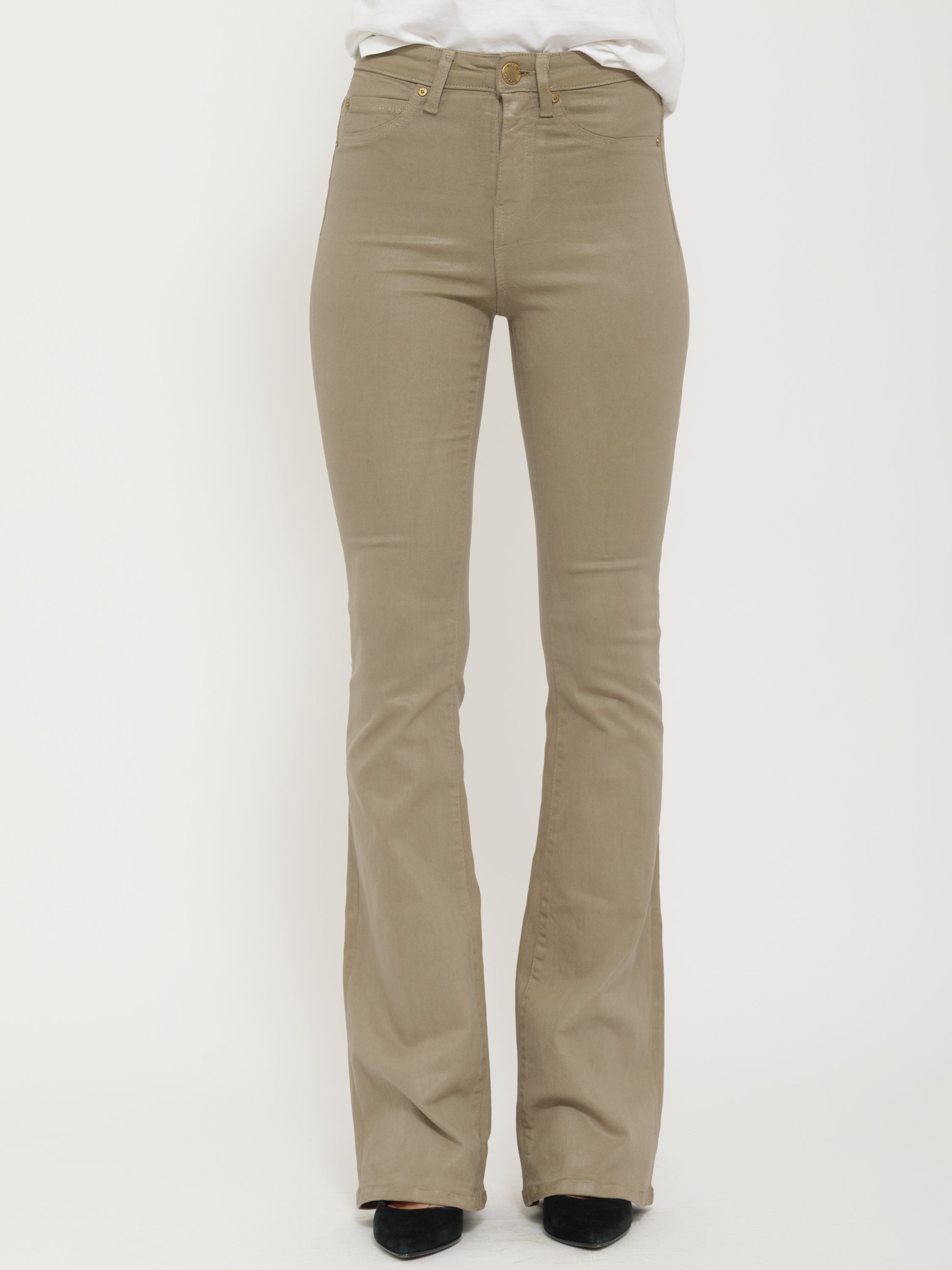 Pantalone fondo a zampa pinko vita alta