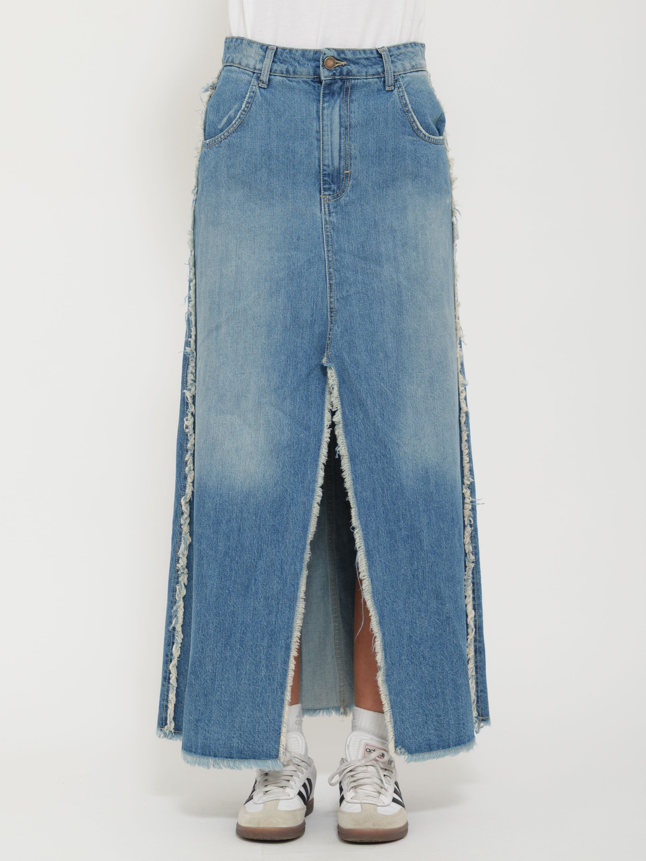 Gonna jeans lunga motel