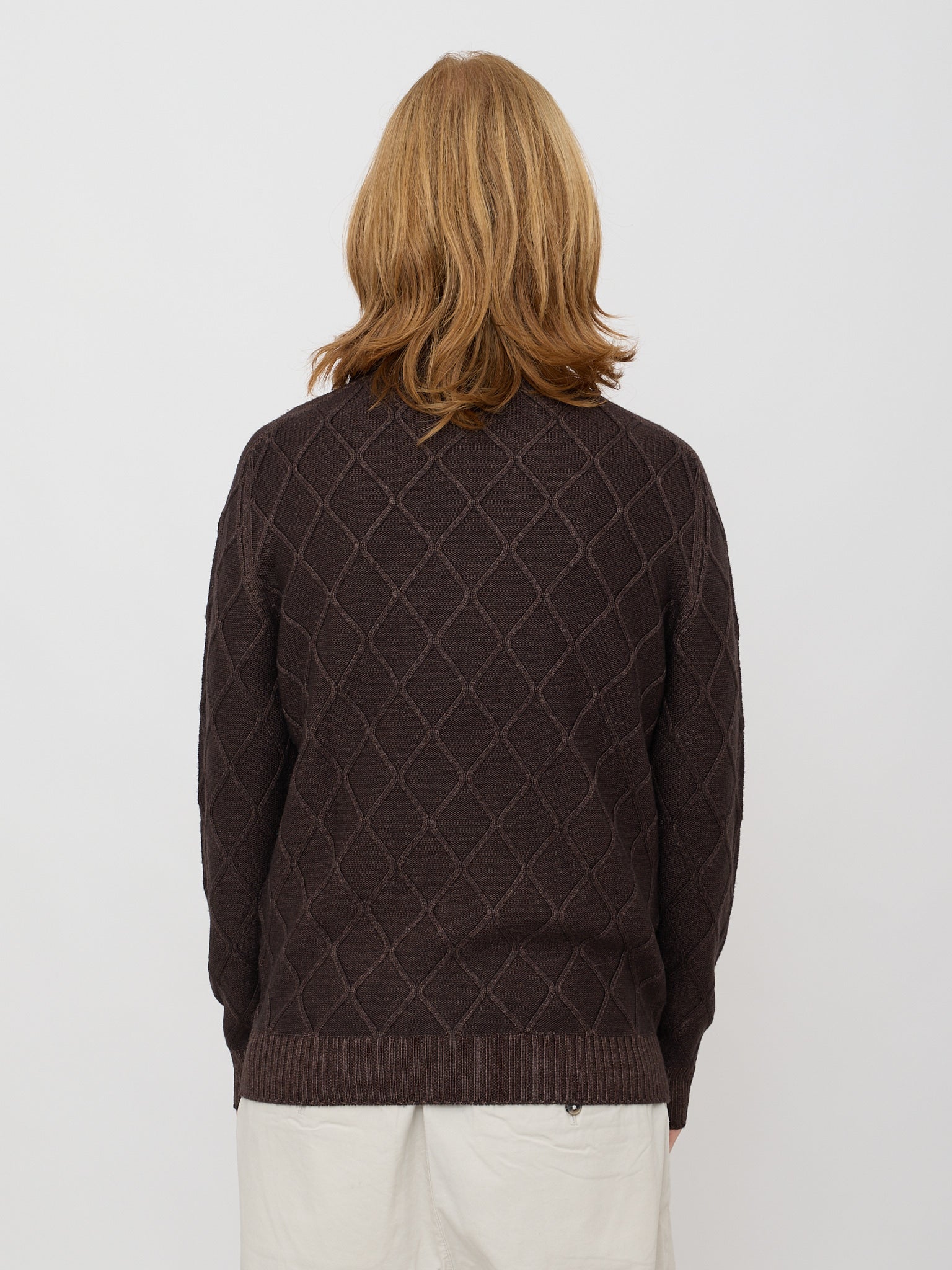 Pullover collo alto reversibile H953