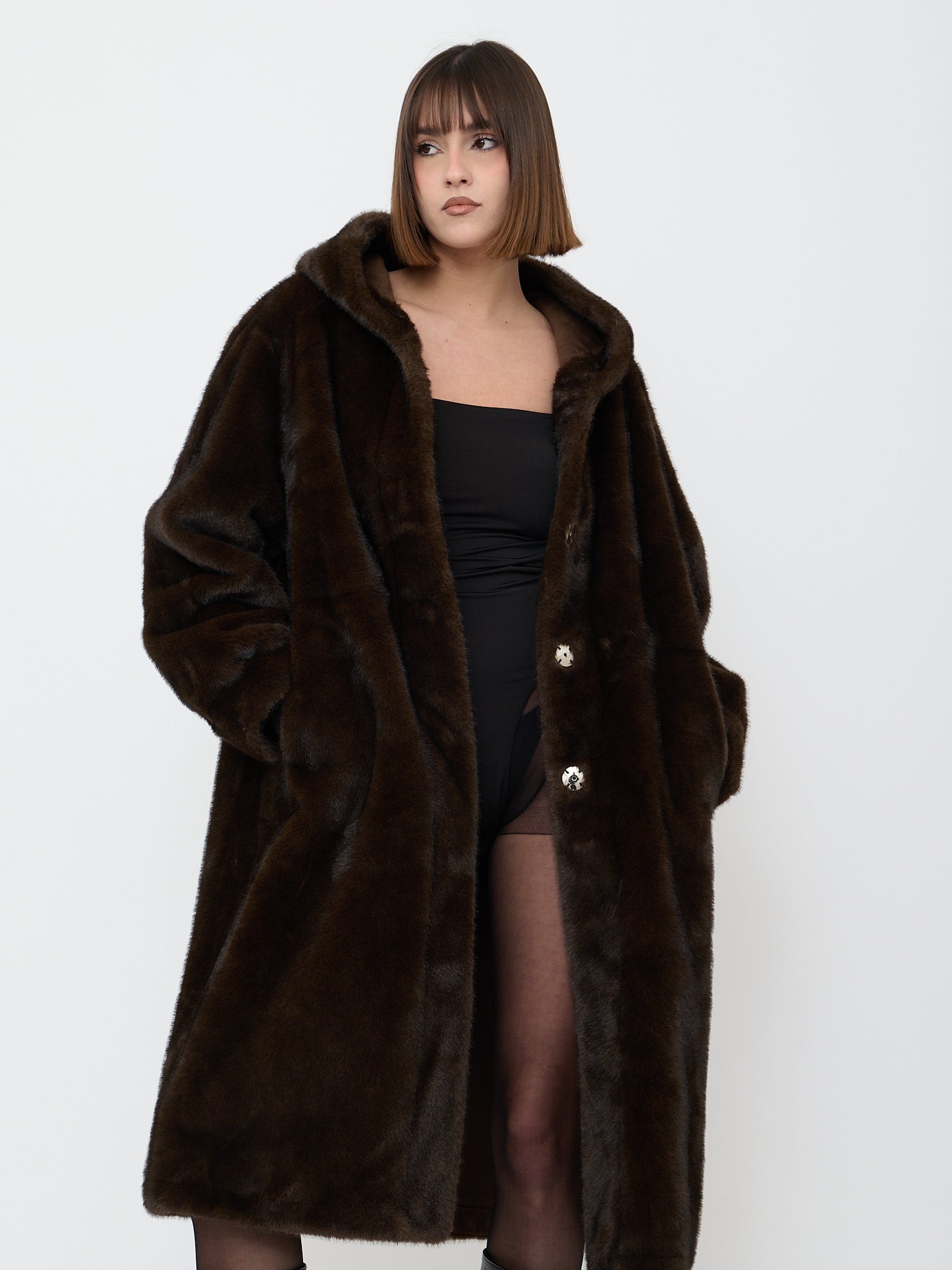 COAT WITH DOUBLE-BREASTED SASH