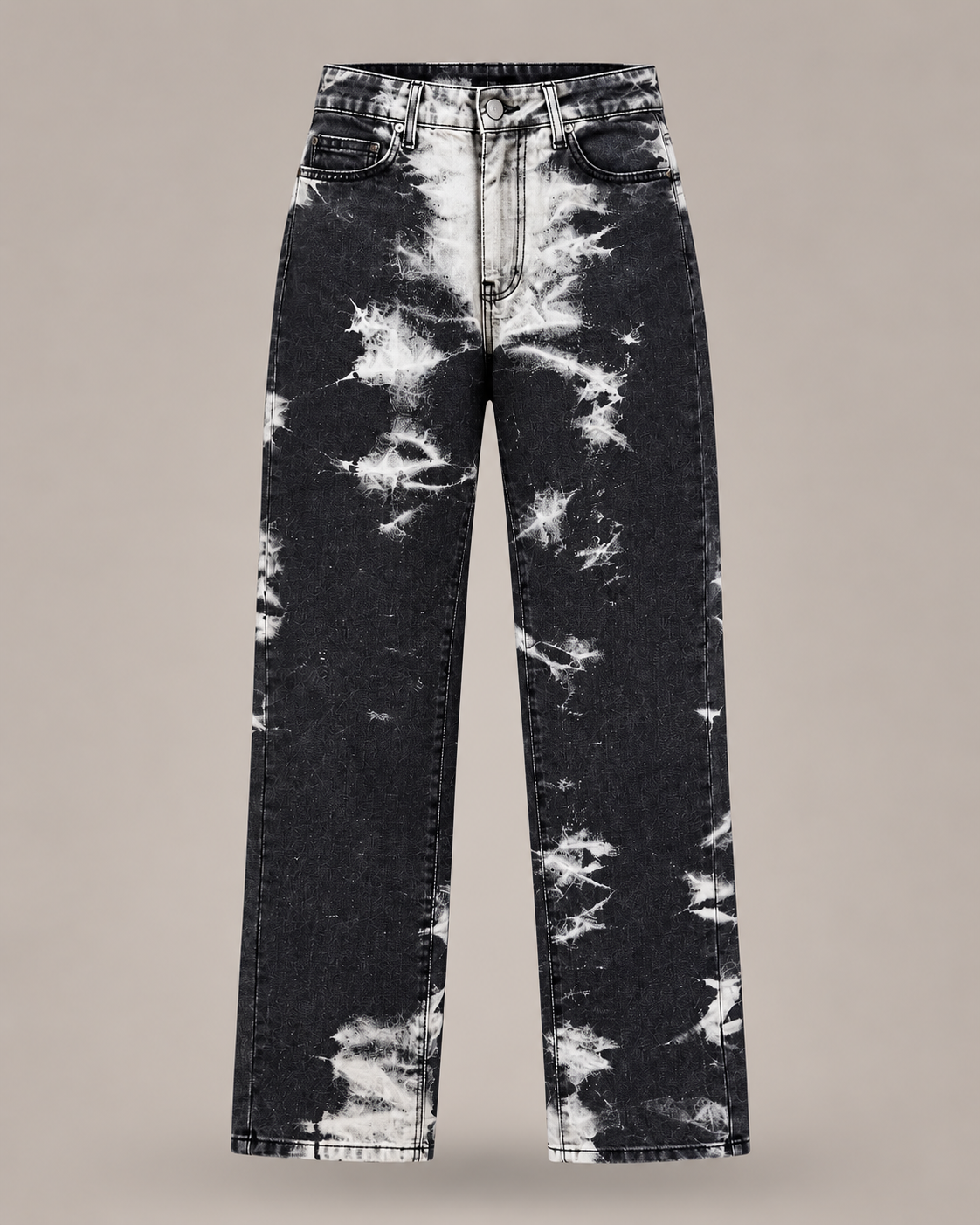 DIXIE - Jeans Black Acid Wash