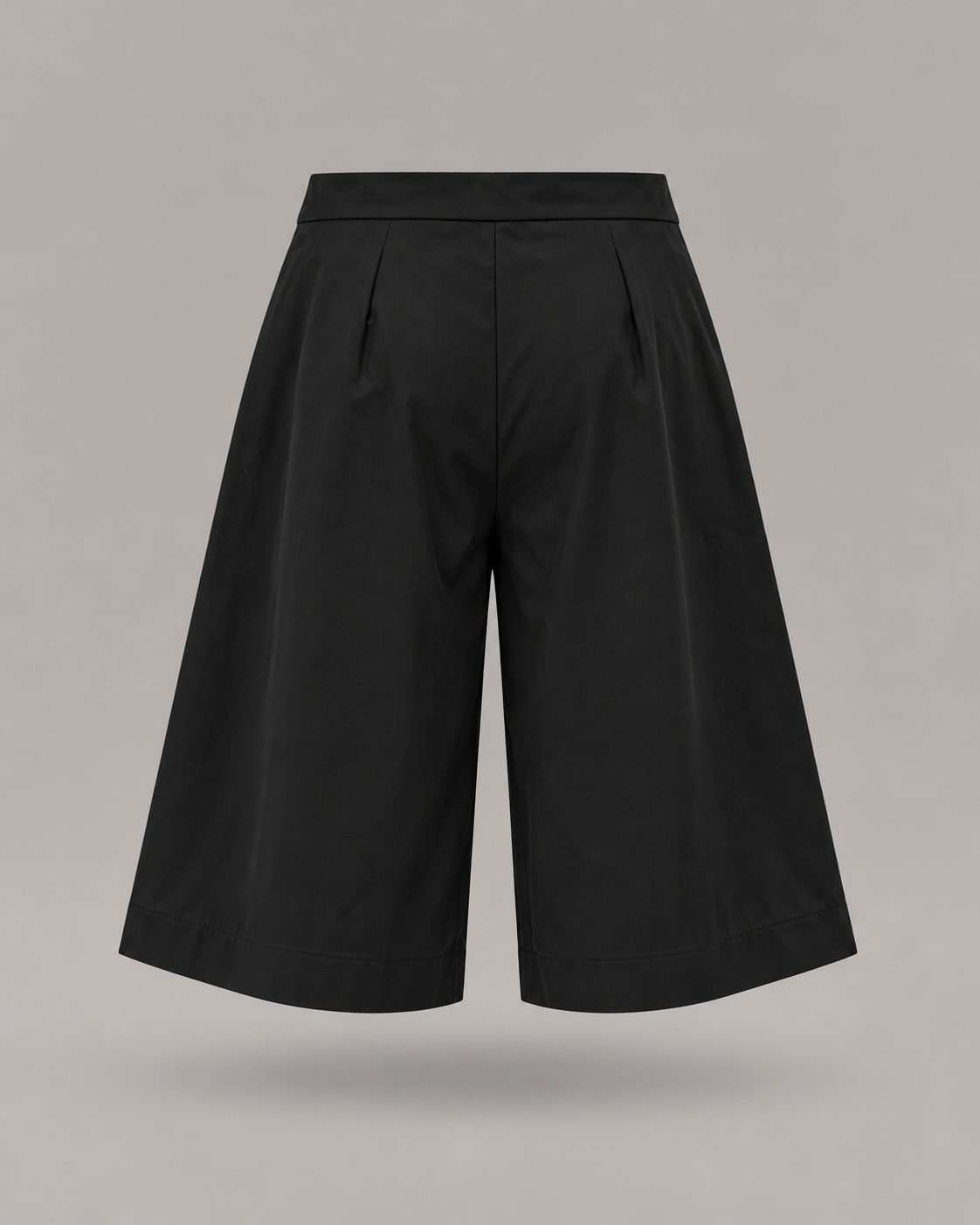 DIXIE - jorts nero con pieghe