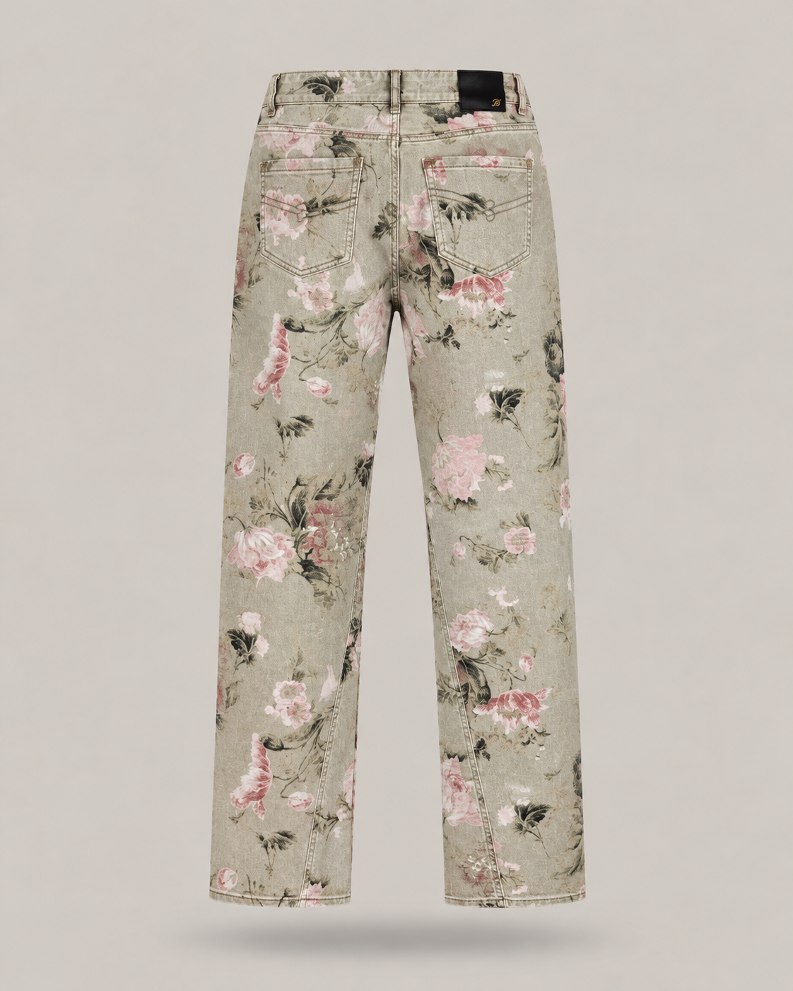 BLUMARINE - jeans wide leg fantasia floreale