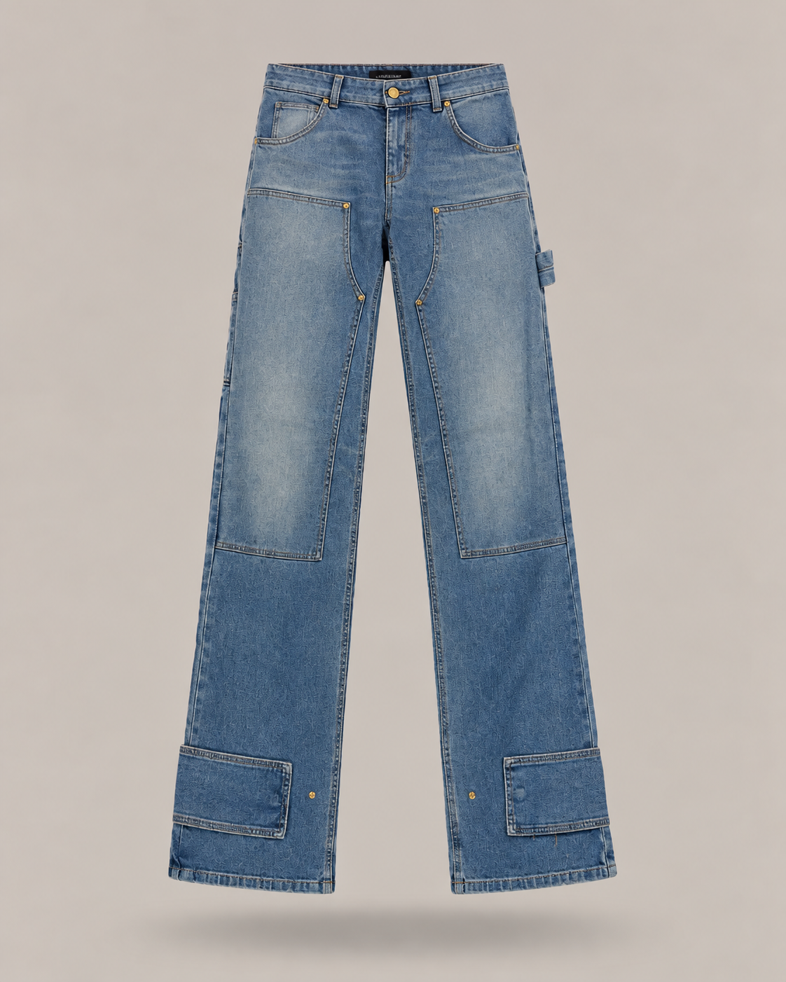 BLUMARINE - jeans wide leg cargo