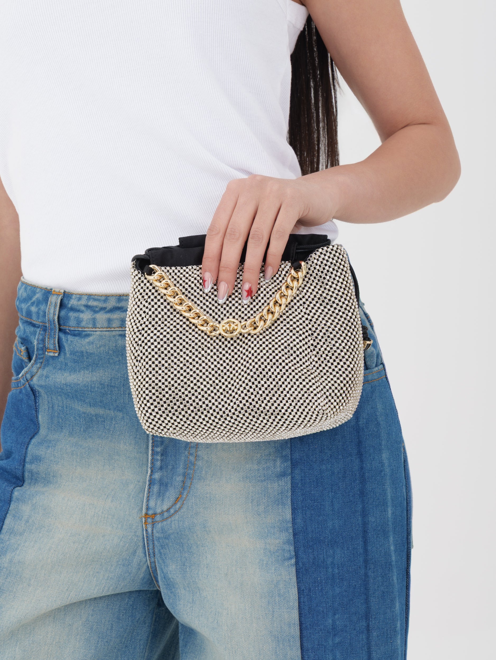 Pinko - Pochette Atalanta black