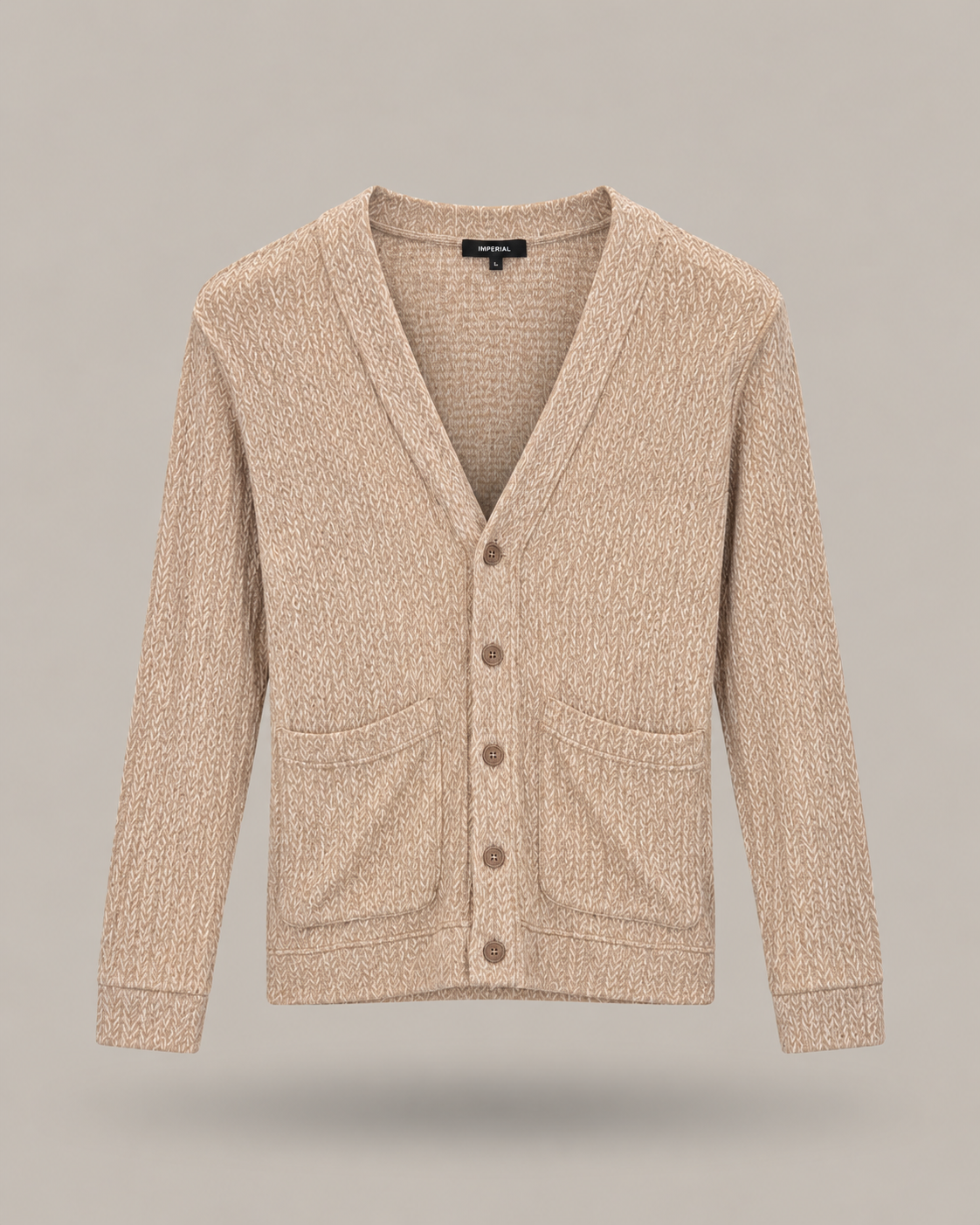 IMPERIAL - cardigan beige regular fit