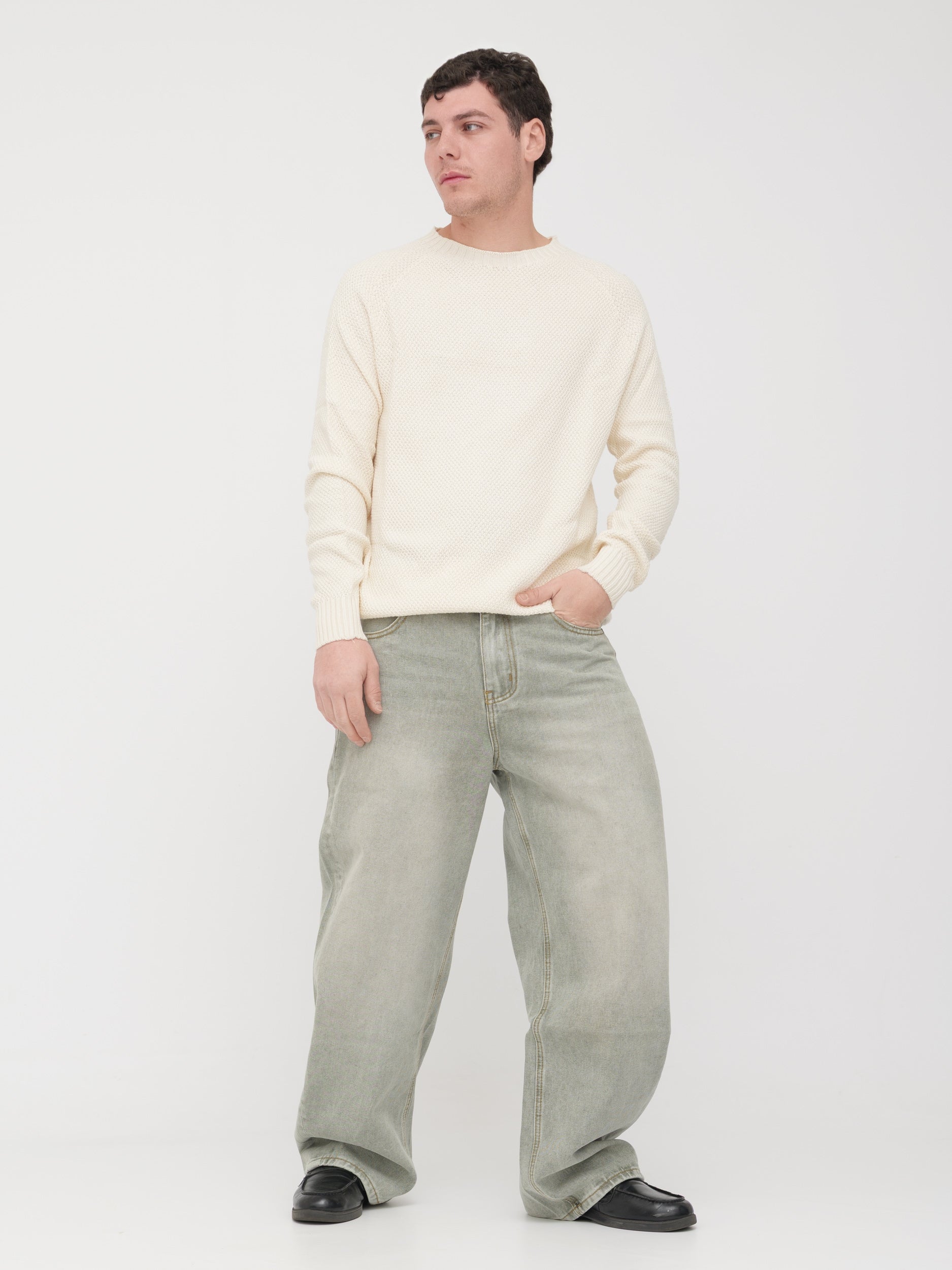 H953 - pullover crema