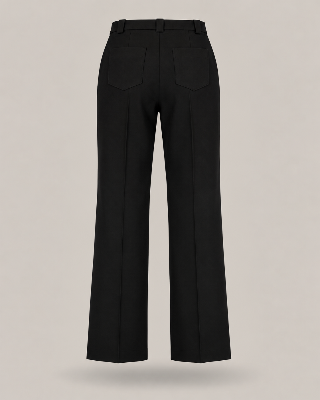 BLUMARINE - pantalone nero classico wide leg