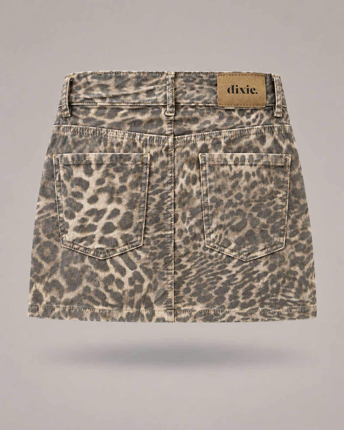 DIXIE - mini gonna animalier in denim