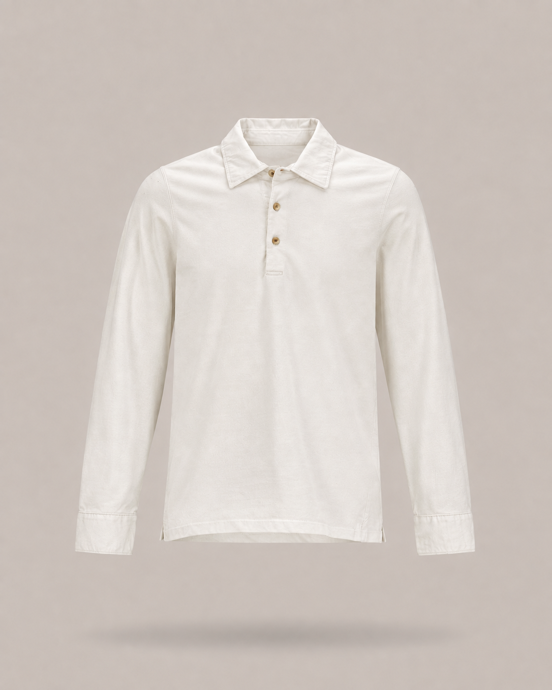 H953 - polo manica lunga White