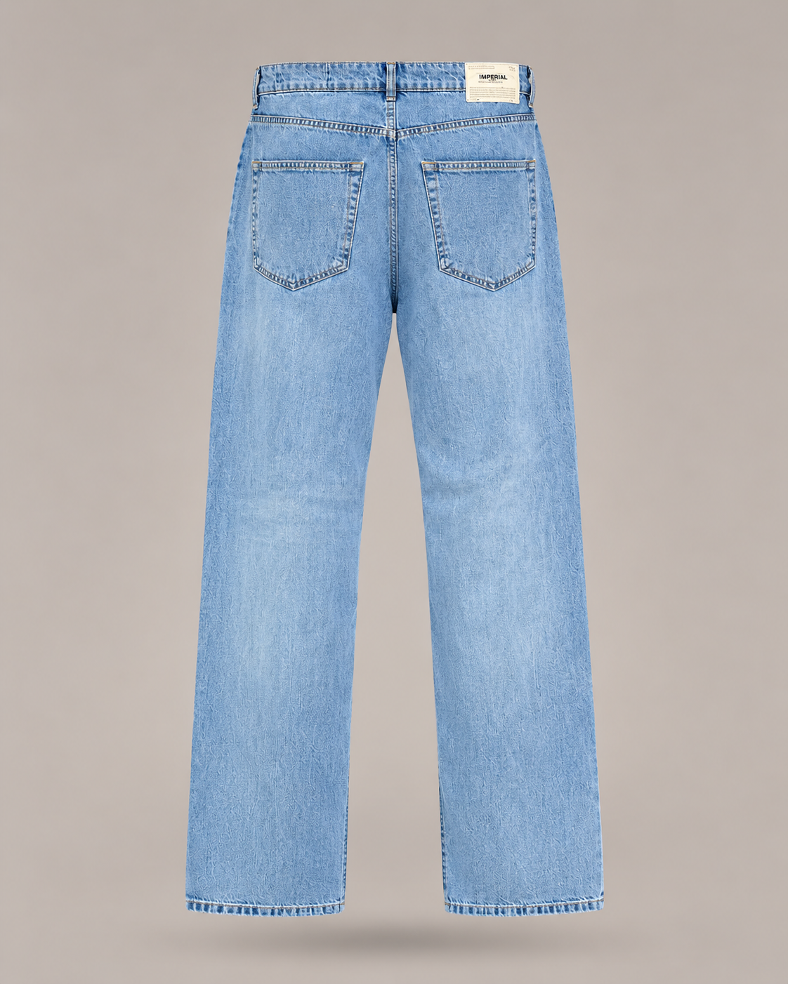 IMPERIAL - jeans denim wide leg con patch