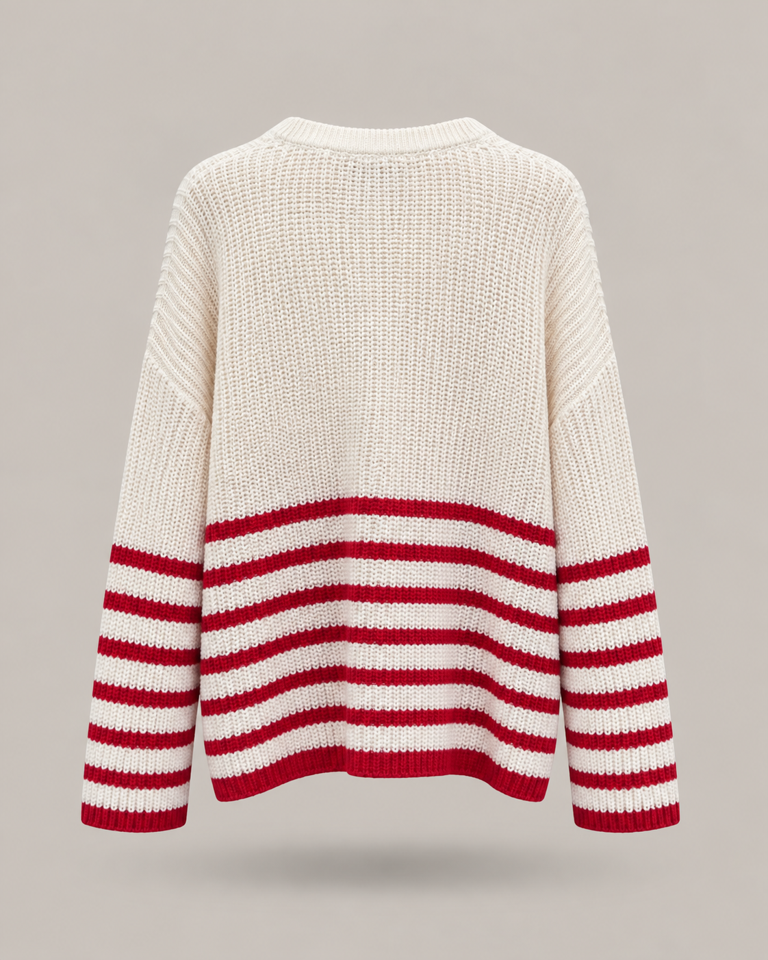 HAVEONE - maglione a righe bianco e rosso