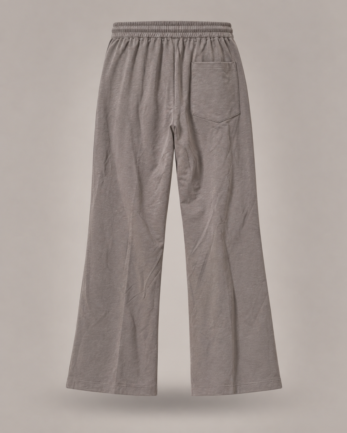 DIXIE - Pantalone Wide Leg Taupe con Coulisse