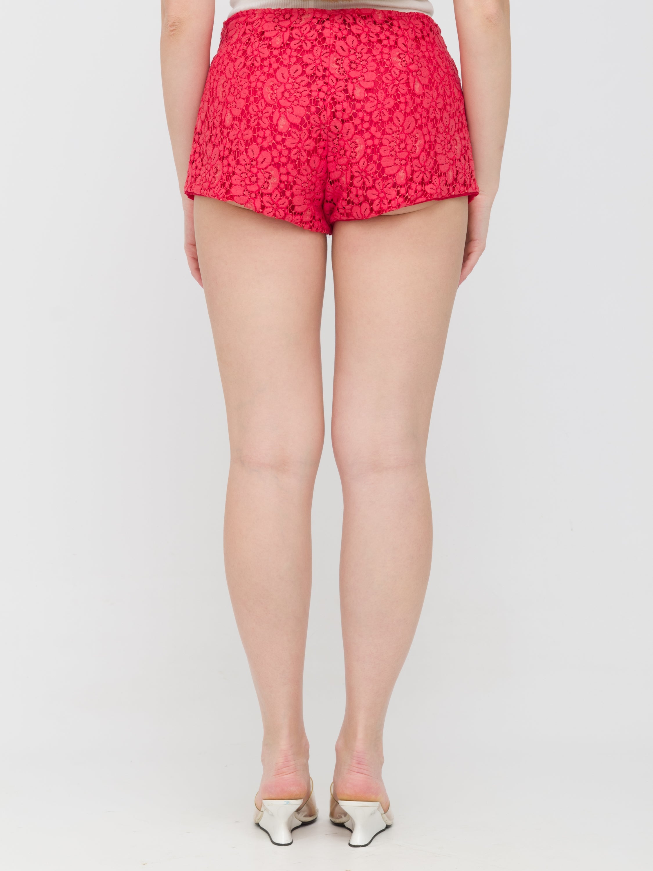 HAVEONE - culotte in pizzo rossa